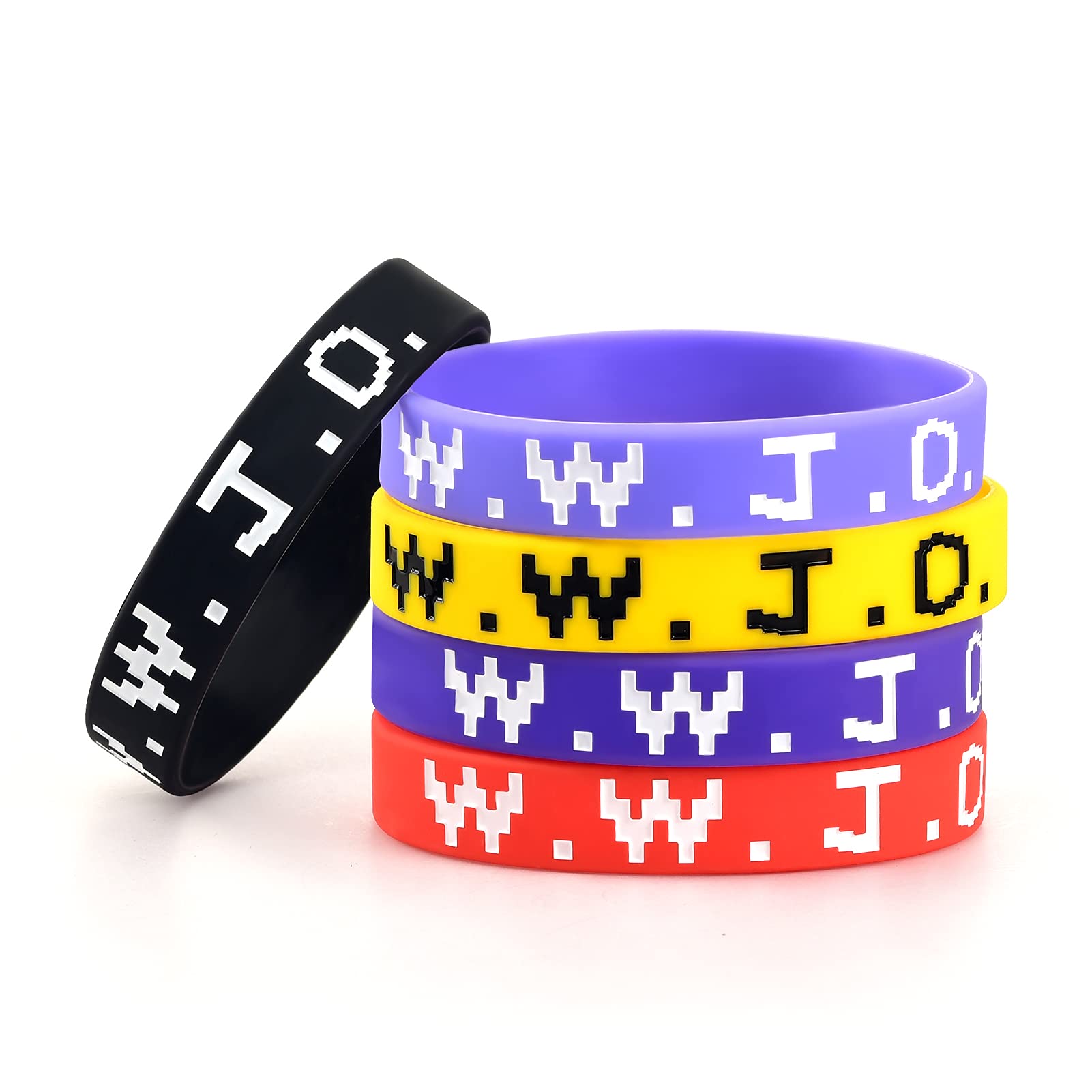 5 Pack Sport Medical Alert ID Silicone Bracelet - Waterproof Rubber Medical Awareness Wristbands for Adults & Kids (7.5