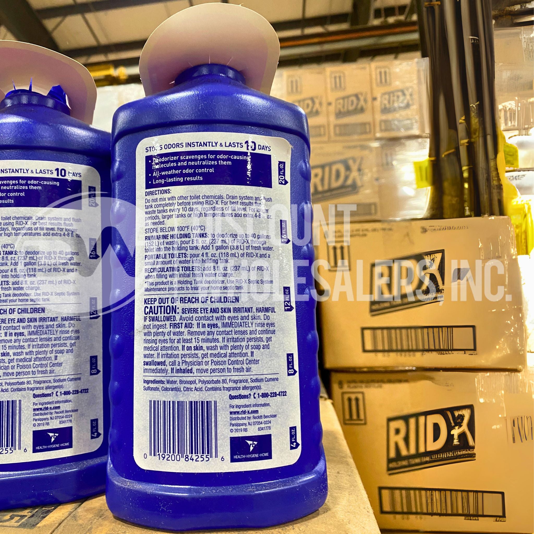 Rid X Holding Tank Deodorizer Liquid - Fresh Scent, 24 Ounce (Pack of 18) | RV, Marine & Portable Toilet Odor Eliminator for Clean & Fresh Smell