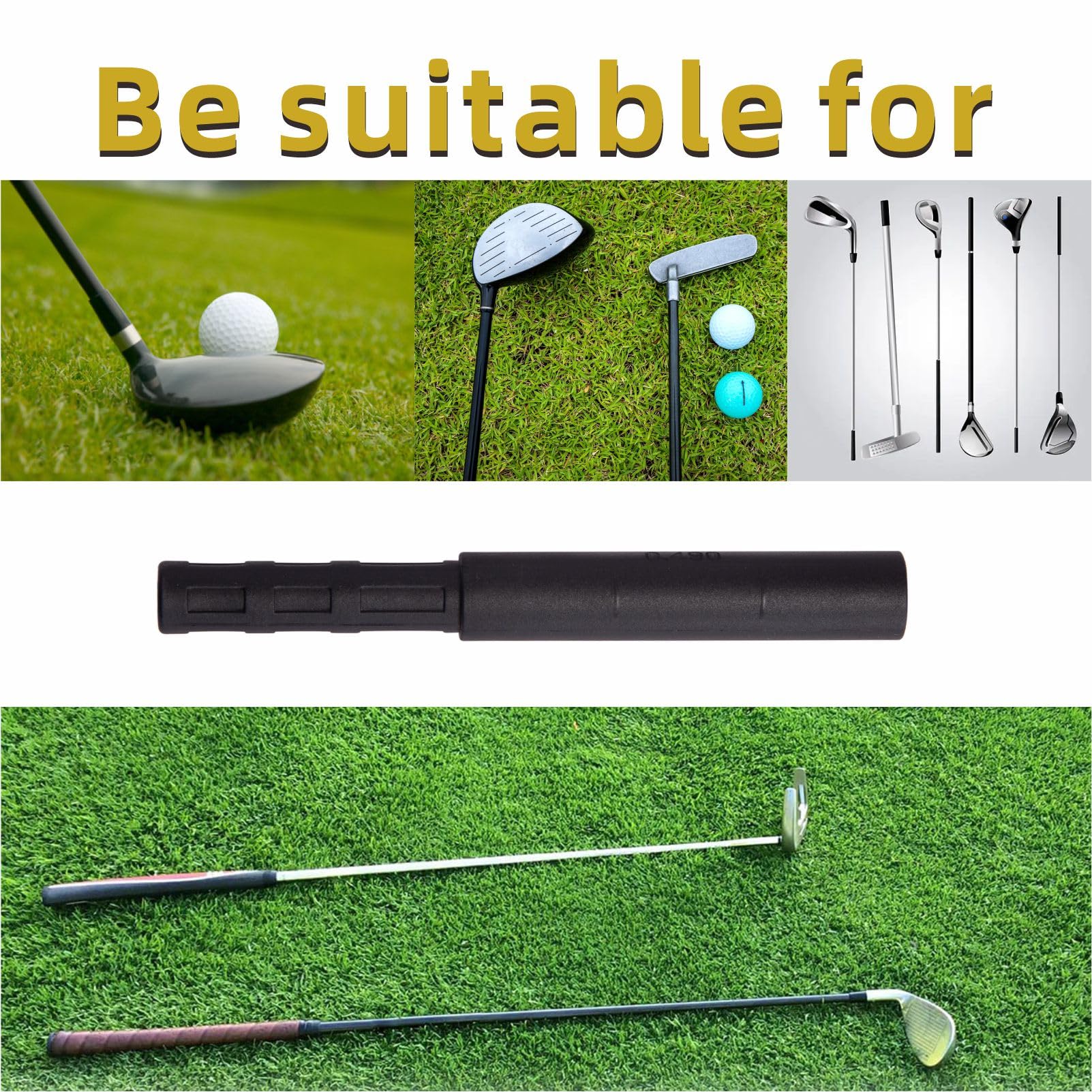 8-Piece Golf Club Extension Set - Steel Shaft Putter Extenders for Irons & Golf Clubs | Perfect for Club Lengthening & Custom Fitting | Ideal for Golfers, DIY Club Repair & Professional Fittings