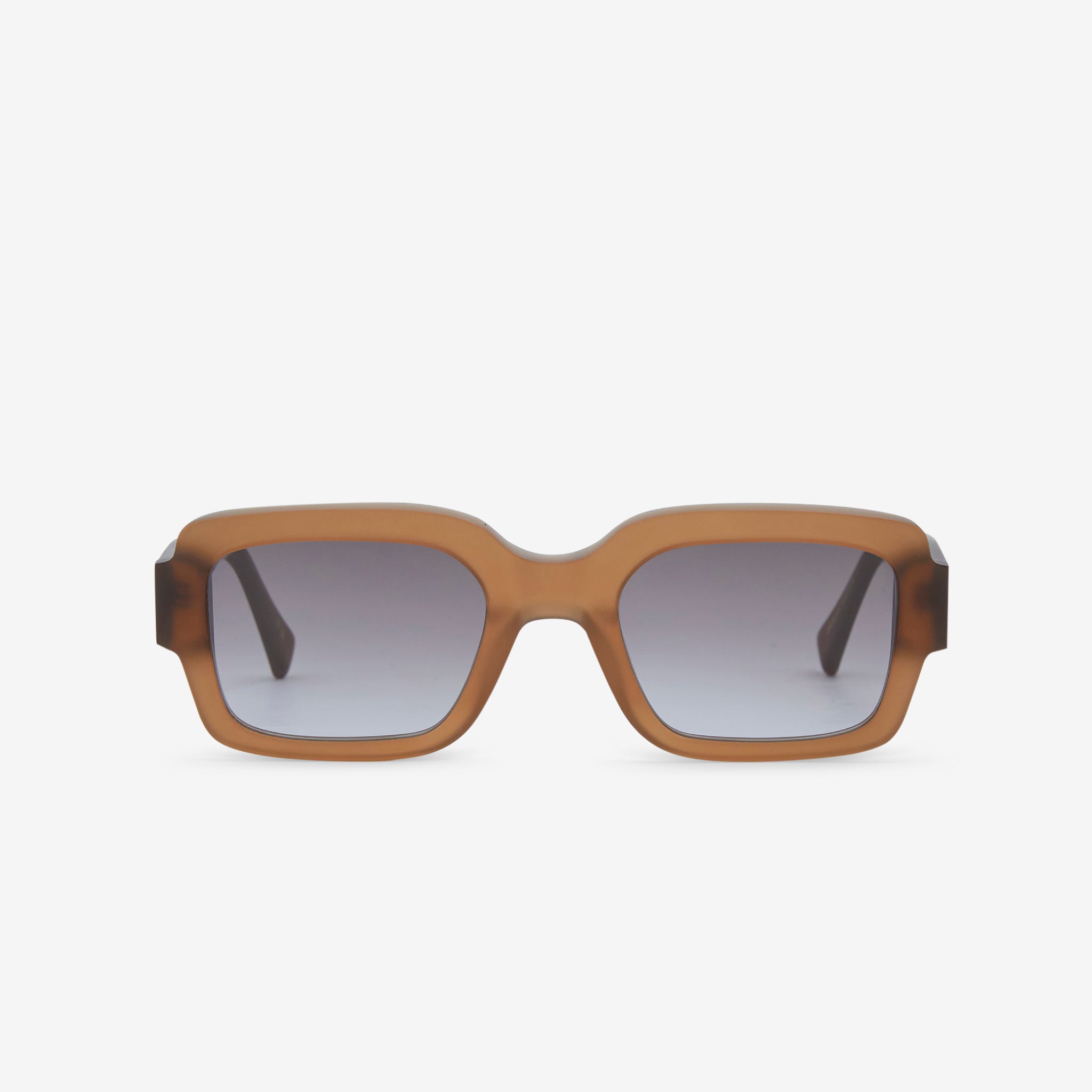 Apollo Matte Cola Sunglasses with Grey Gradient Lens - UV Protection, Polarized, Fashionable for Men & Women - Perfect for Driving, Beach, Outdoor Activities