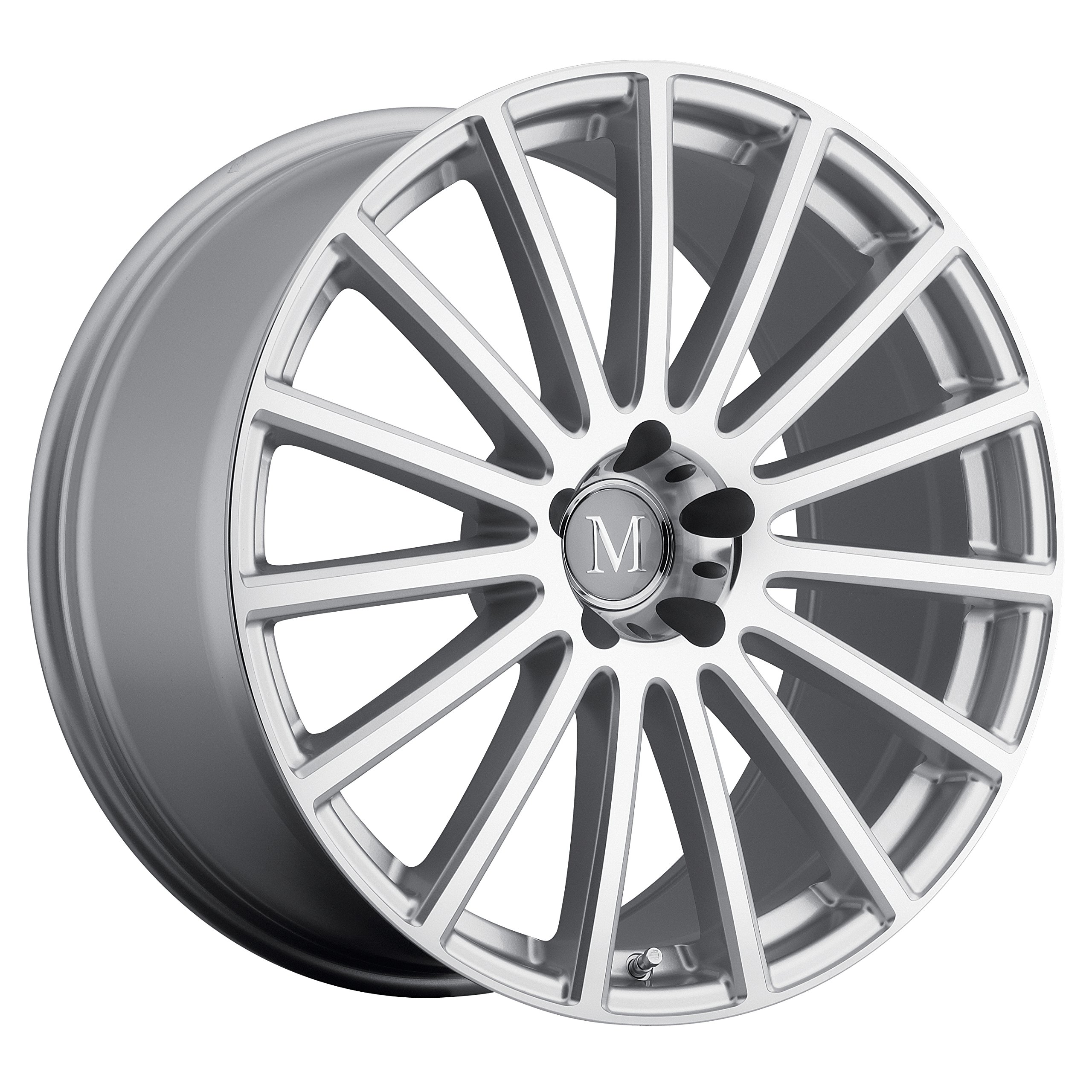 ROTEC 18x8.5 5x112 ET25 CB66.56 Silver Wheels with Mirror Cut Face - Perfect for Audi A4, A5, Q5 & VW Passat, Jetta - Enhances Performance & Style