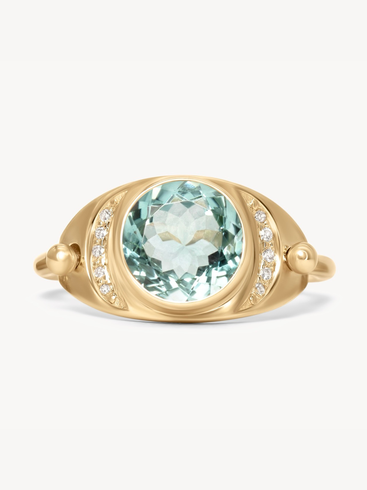 Tourmaline Plate Ring - Unique Handmade Jewelry for Women - Perfect for Weddings, Parties & Special Occasions