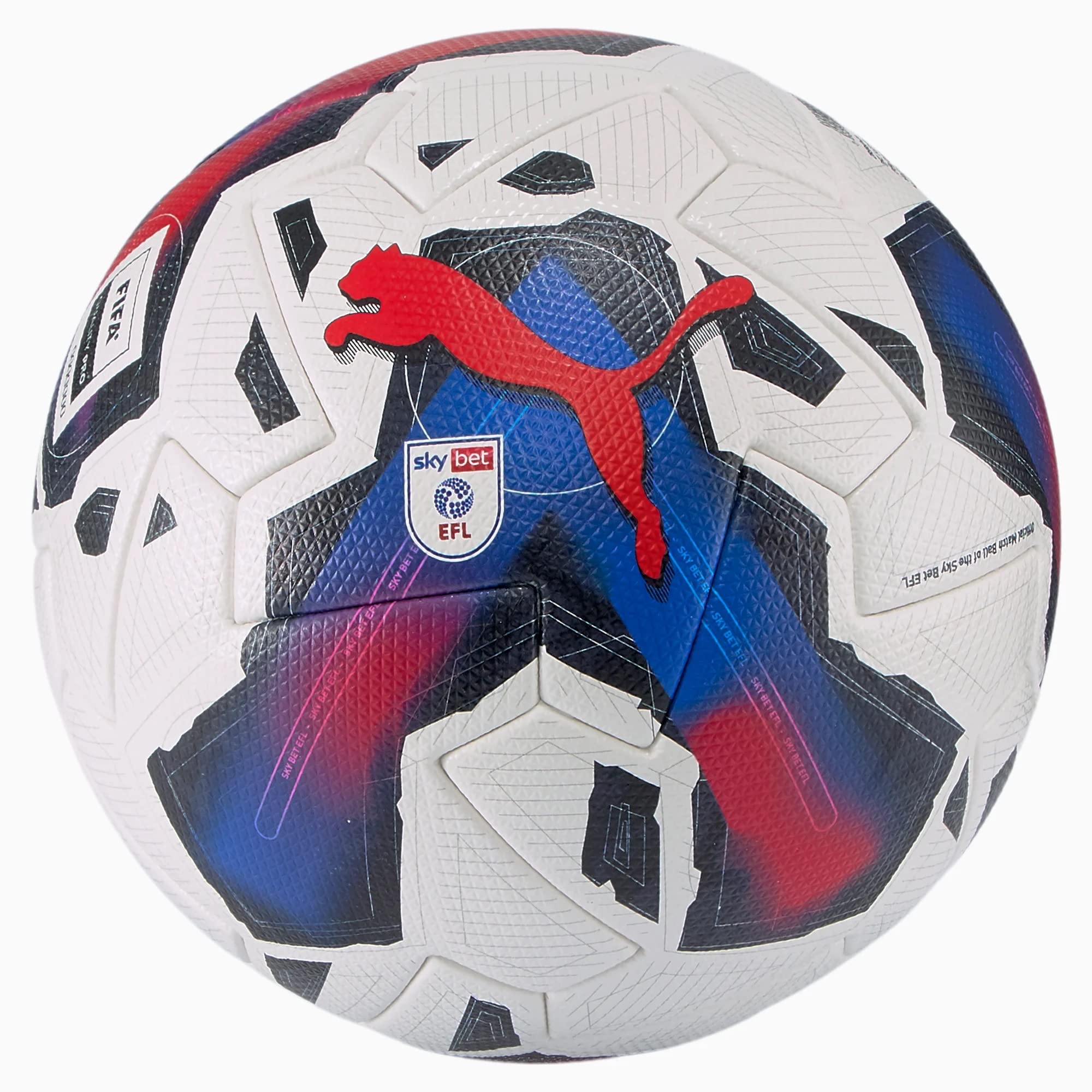 PUMA Orbita 6 Machine Stitch Soccer Ball - Official Size 5 Match Football for Training & Games - Perfect for Practice, Matches & Backyard Play
