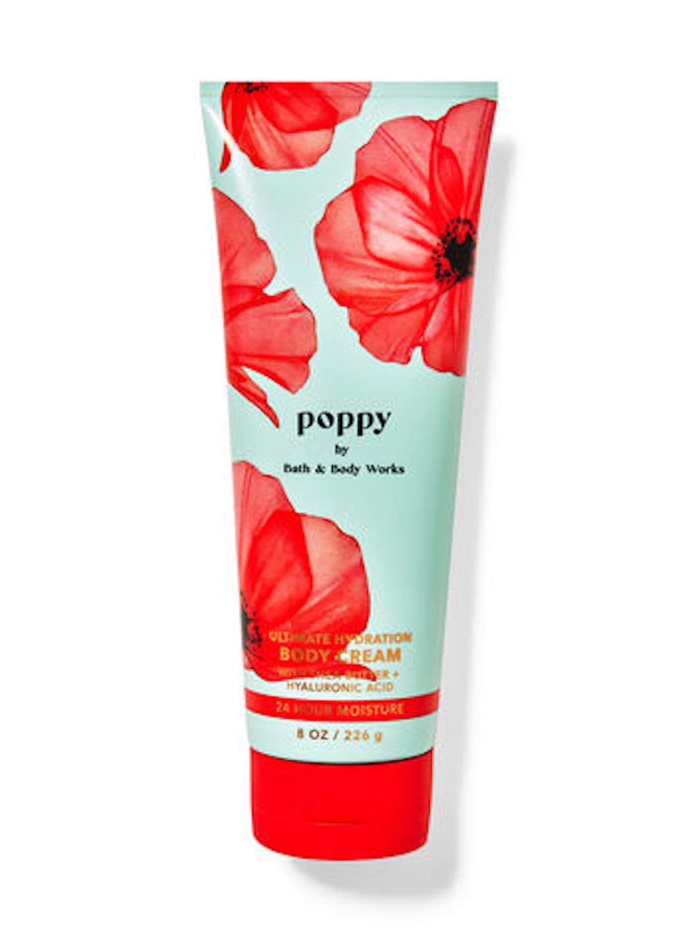 Bath & Body Works Poppy Ultimate Hydration Body Cream Gift Set for Women - 8 Fl Oz Moisturizing Lotion with Shea Butter - Perfect for Dry Skin Care, Daily Hydration & Gift Giving