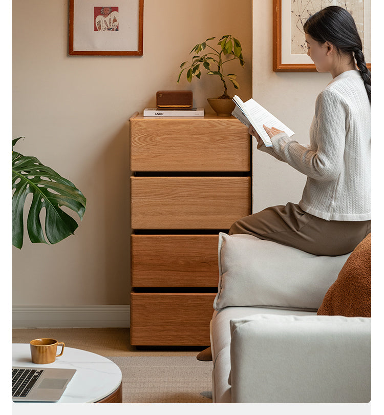 Premium Black Walnut, Cherry & Oak Solid Wood Nightstand with Customizable Storage | Modern Bedside Table for Bedroom, Living Room & Office