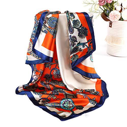 4 Pack Stylish Square Scarves - Fashionable Hair Accessories & Neck Scarves for Women - Perfect for Casual Outfits, Office Wear, and Special Occasions