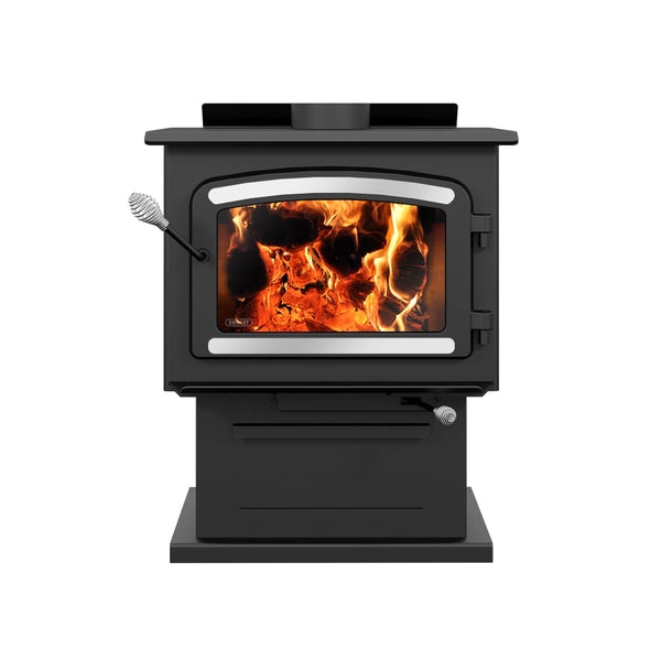 Drolet Heritage EPA Certified Wood Stove with Blower - Efficient Heating for Cabins, Homes & Outdoor Living Spaces