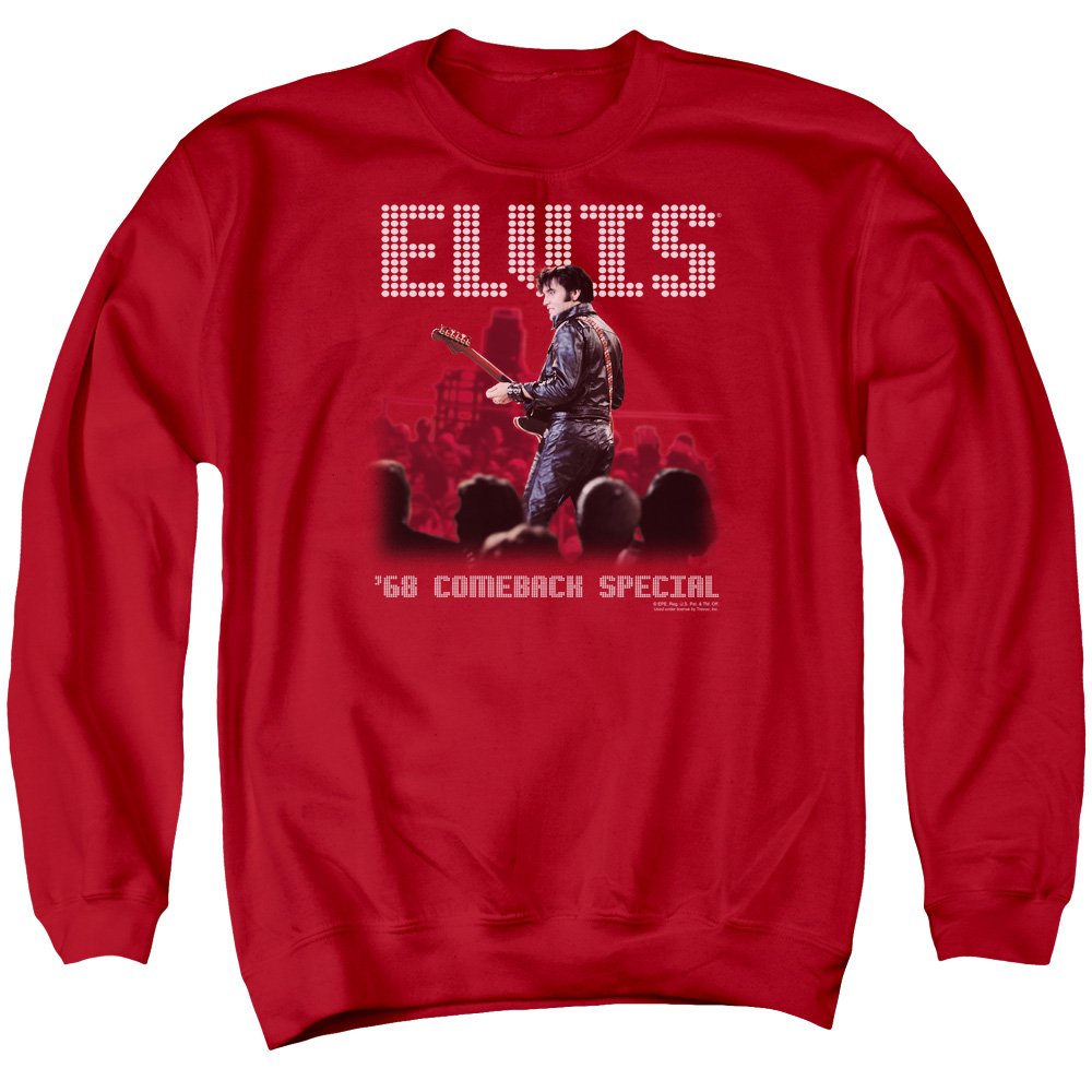 Elvis Presley Return of The King Unisex Crewneck Sweatshirt for Men & Women - Vintage Music Tee for Concerts, Gifts & Casual Wear