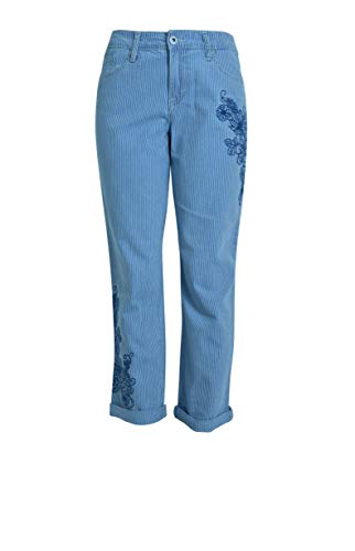 Floral Med Wash Stripe