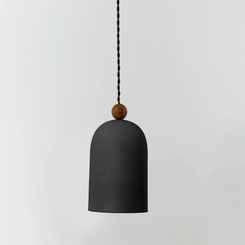 Elegant Walnut Pendant Light - Modern Handcrafted Wooden Ceiling Lamp for Dining Room, Kitchen Island & Bedroom Lighting