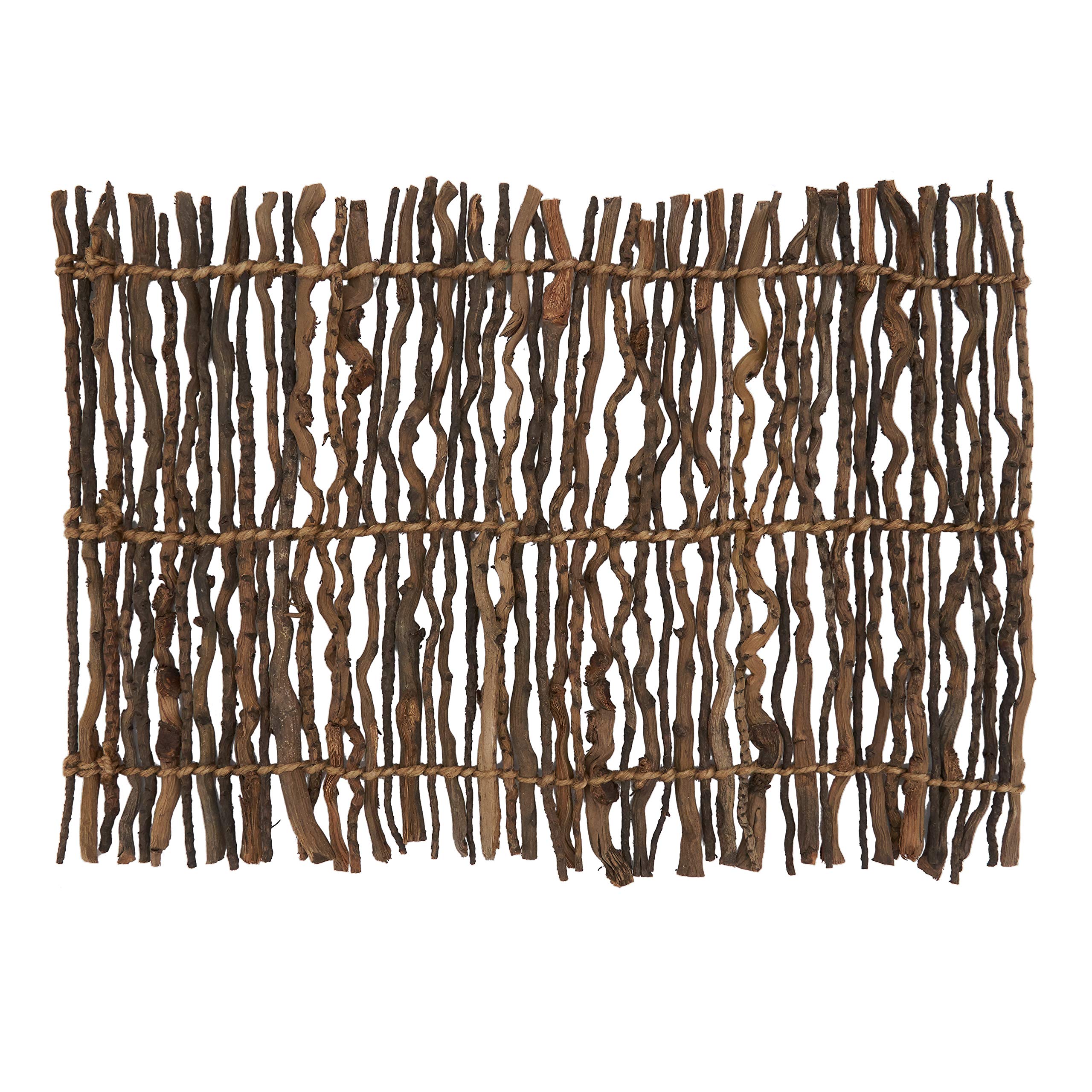 Eco-Friendly Twig Placemats Set of 4 - Natural Rattan Table Mats for Dining, Kitchen, and Outdoor Picnics - Perfect for Farmhouse, Boho, and Rustic Home Decor