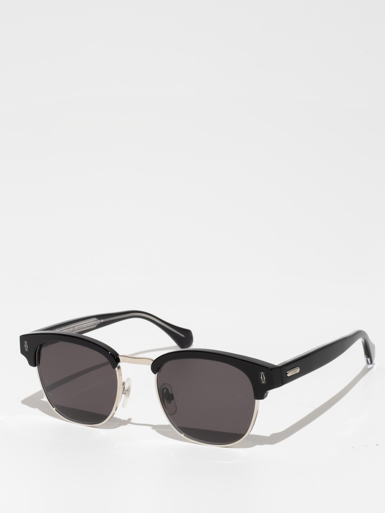 Cartier CT0366S 001 Signature C de Cartier Sunglasses - Luxury Designer Shades for Women & Men, UV Protection, Fashionable Eyewear for Beach, Driving & Outdoor Activities