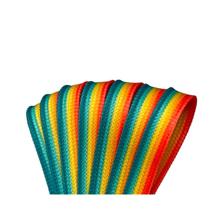 Savanna Sunset Stripe Waxed Shoelaces - Durable & Stylish for Boots, Sneakers & Outdoor Shoes - Perfect for Hiking, Work Boots & Casual Wear