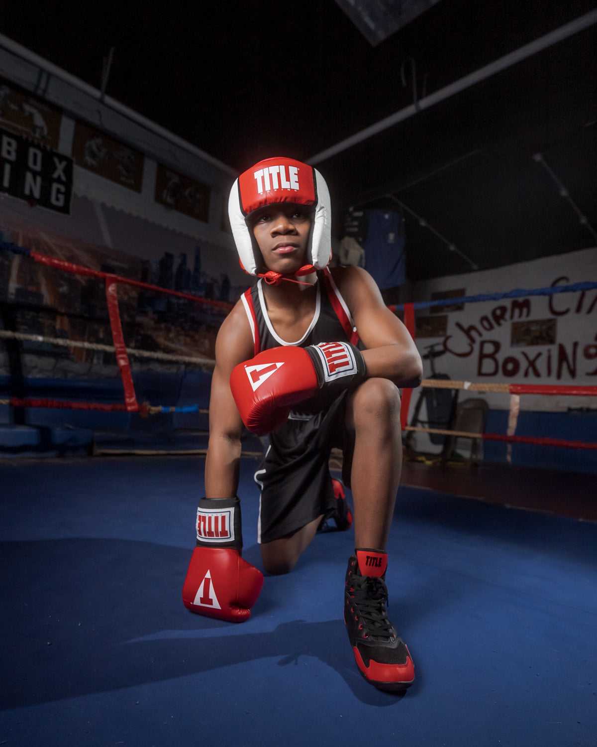 TITLE Boxing Charged Shoes - Lightweight Training Shoes for Boxing, MMA & Fitness - High-Performance Workout Sneakers for Men & Women - Perfect for Gym, Running & Combat Sports