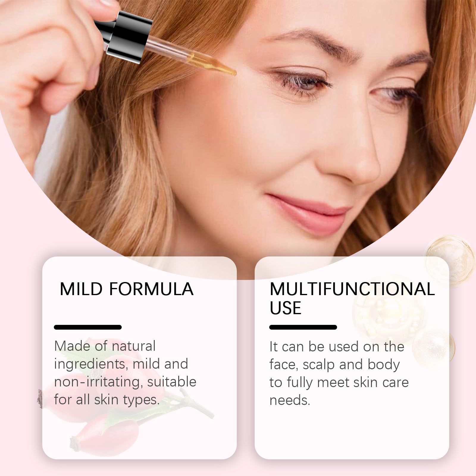 Organic Rosehip Seed Oil for Face - 100% Pure & Natural Anti-Aging Facial Oil for Women & Men - Hydrates, Brightens & Reduces Wrinkles - Perfect for Dry Skin, Night Routine & DIY Skincare