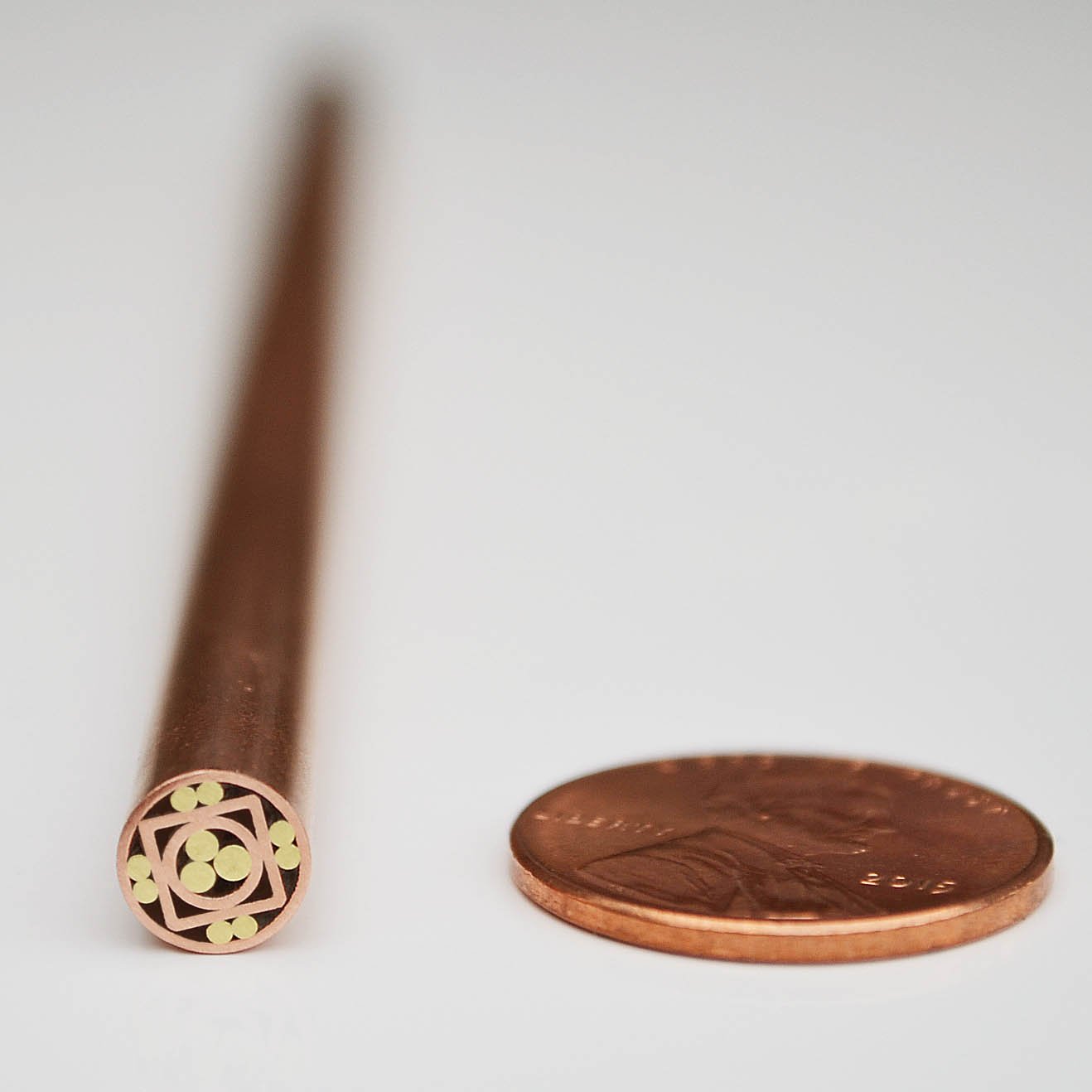 Custom Mosaic Pins for Knife Making - Brass, Copper & Steel Blank Blades (1/4