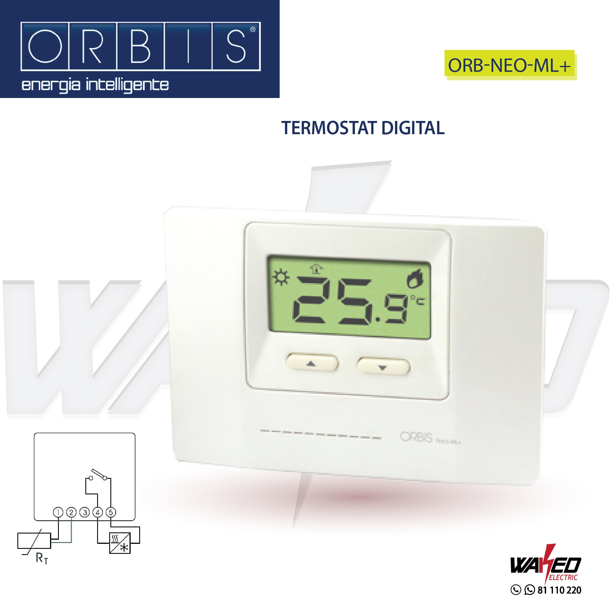 Smart WiFi Thermostat - Programmable & Energy Efficient Home Temperature Control for HVAC Systems - Perfect for Smart Homes & Remote Monitoring