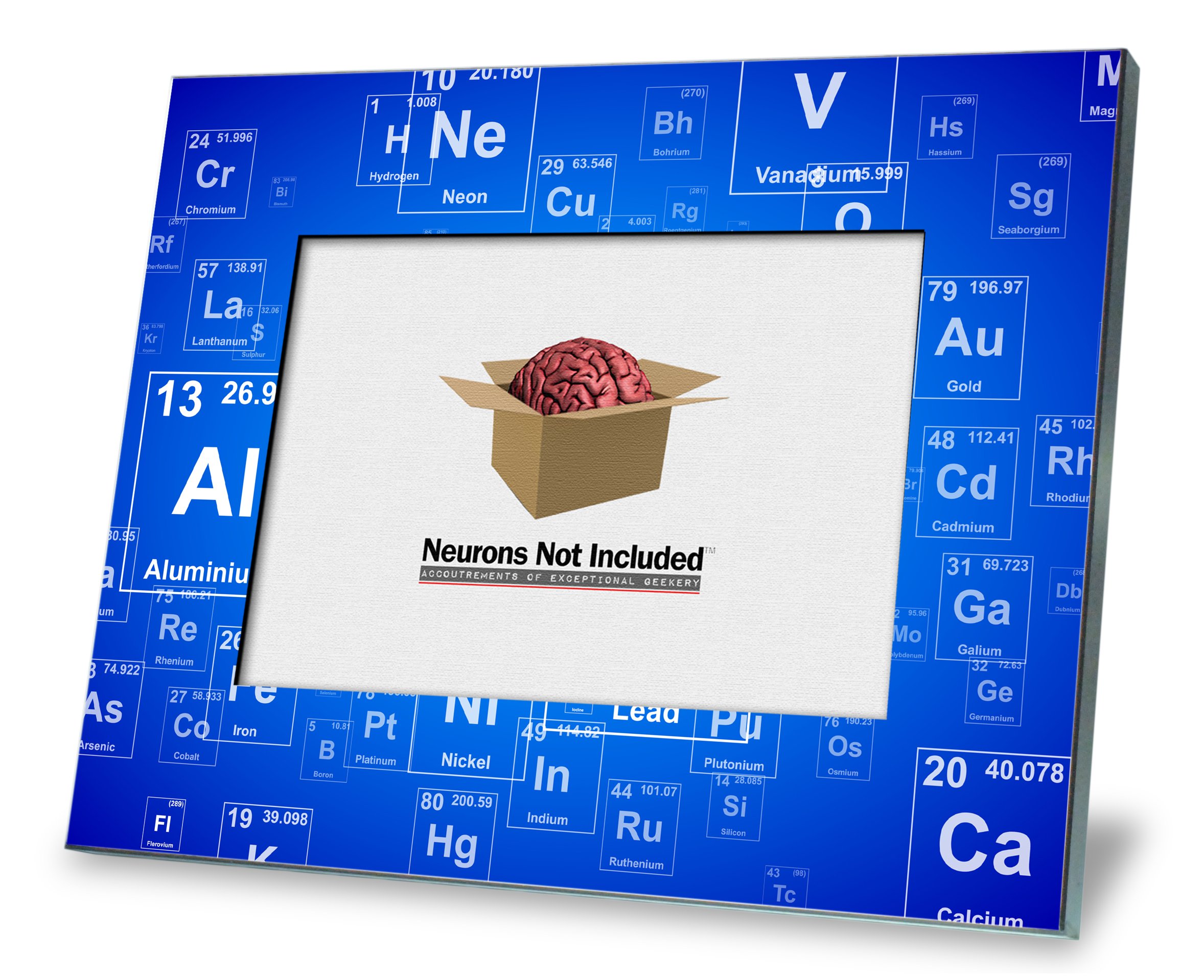 Periodic Table Picture Frame - Science Chemistry Decor for Classroom, Office & Home - Unique Blue Science Gift for Teachers & Students