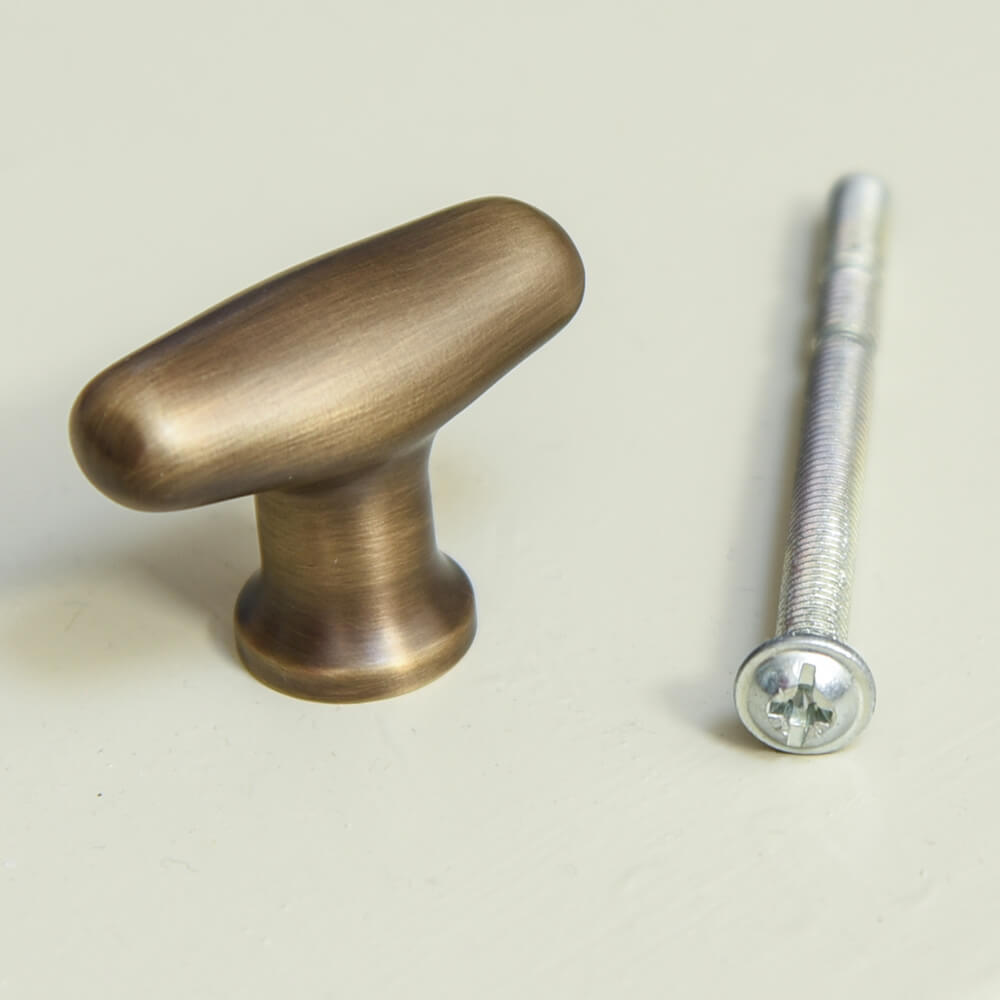 Vintage Antique Brass Cabinet Knobs - Elegant Drawer Pulls for Kitchen, Bathroom & Furniture (Set of 10) - Classic Hardware for Home Renovation & DIY Projects