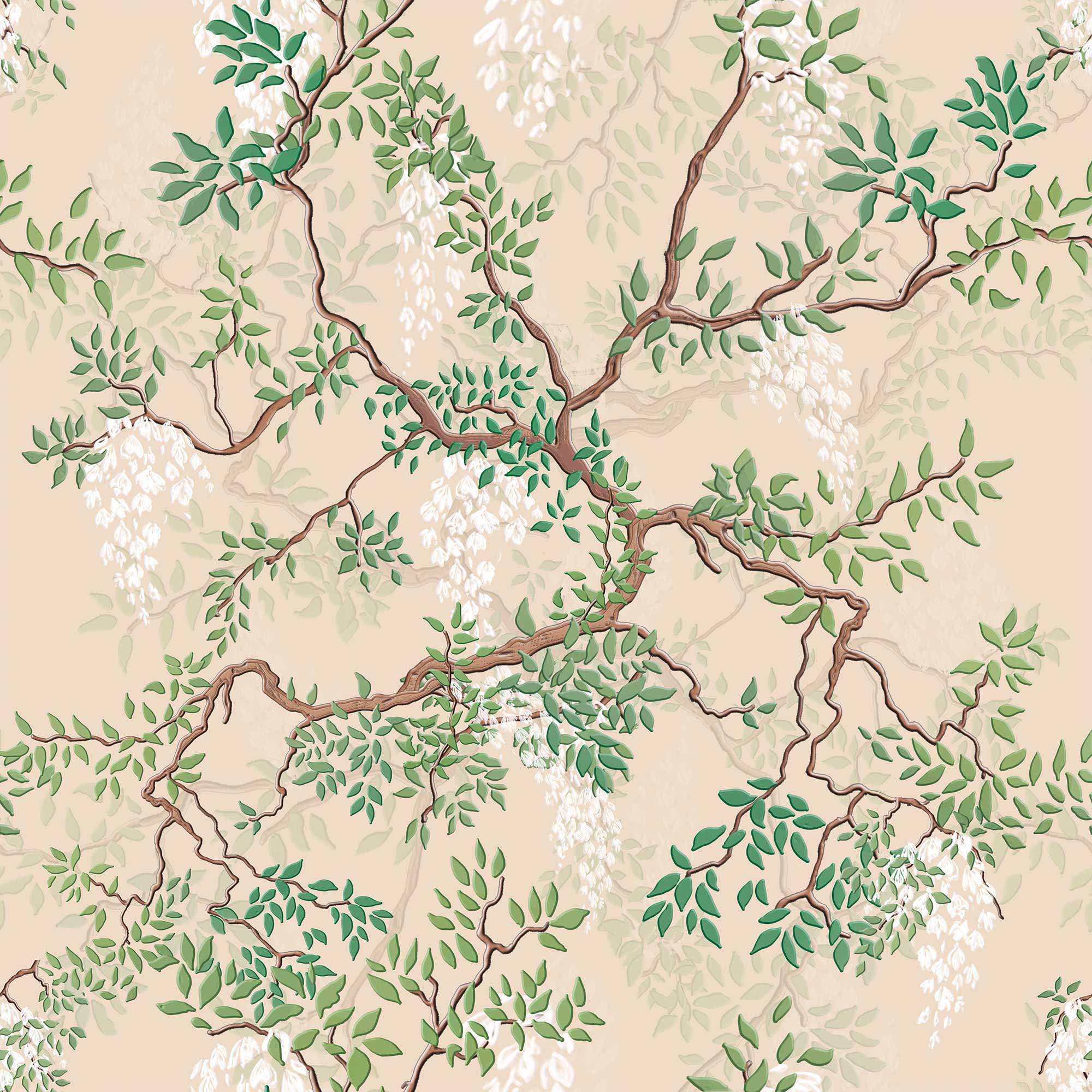 Green Wallpaper Sample for Bedroom - Nature-Inspired Peel & Stick Wallpaper - Perfect for Nursery, Living Room, and Home Decor