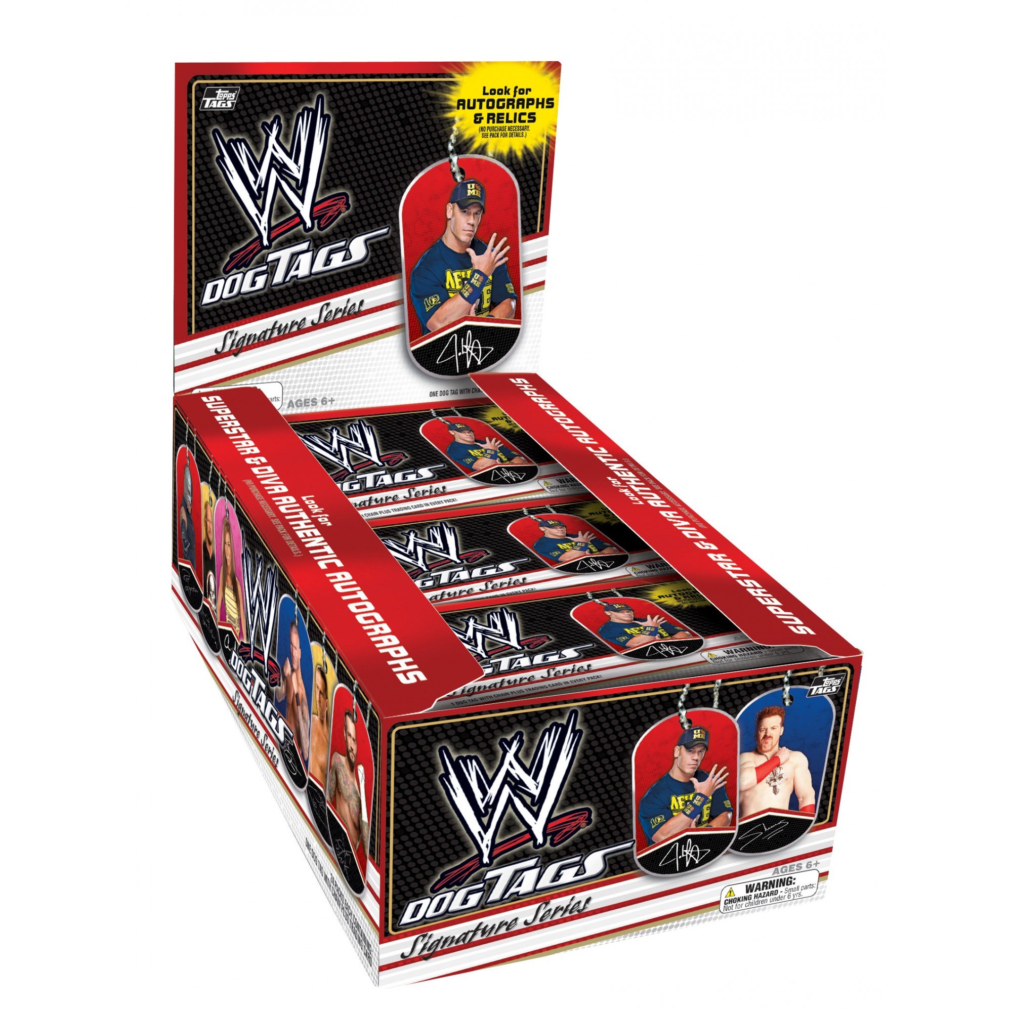2013 Topps WWE Wrestling Signature Series Dog Tags - Collectible Memorabilia for Wrestling Fans & Display at Home or Office
