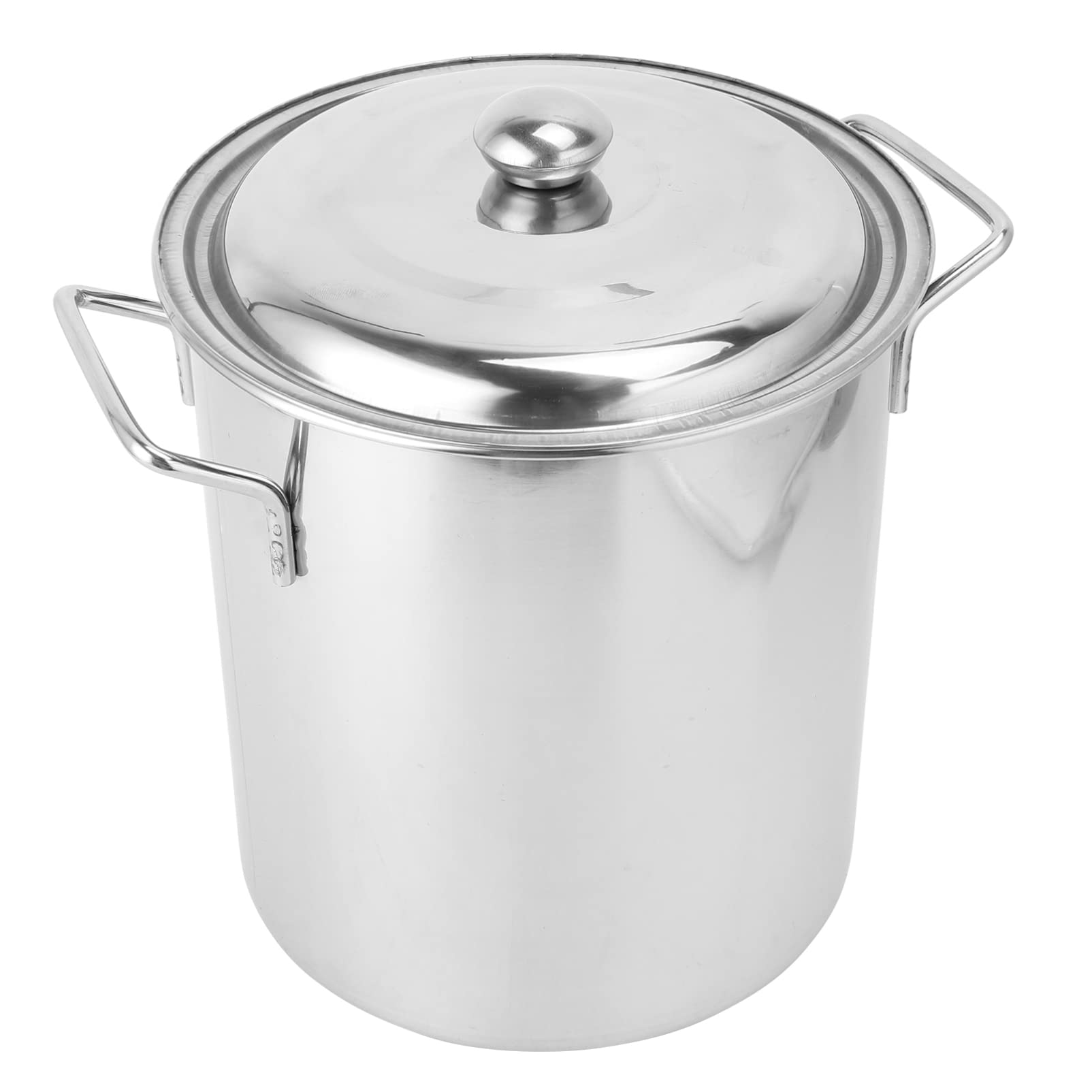 OSALADI 40cm Stainless Steel Stockpot with Lid - Large Soup Pot, Rice Cooker, Simmering Pot for Home & Restaurant Cooking - Durable Cookware for Soups, Stews & Pasta