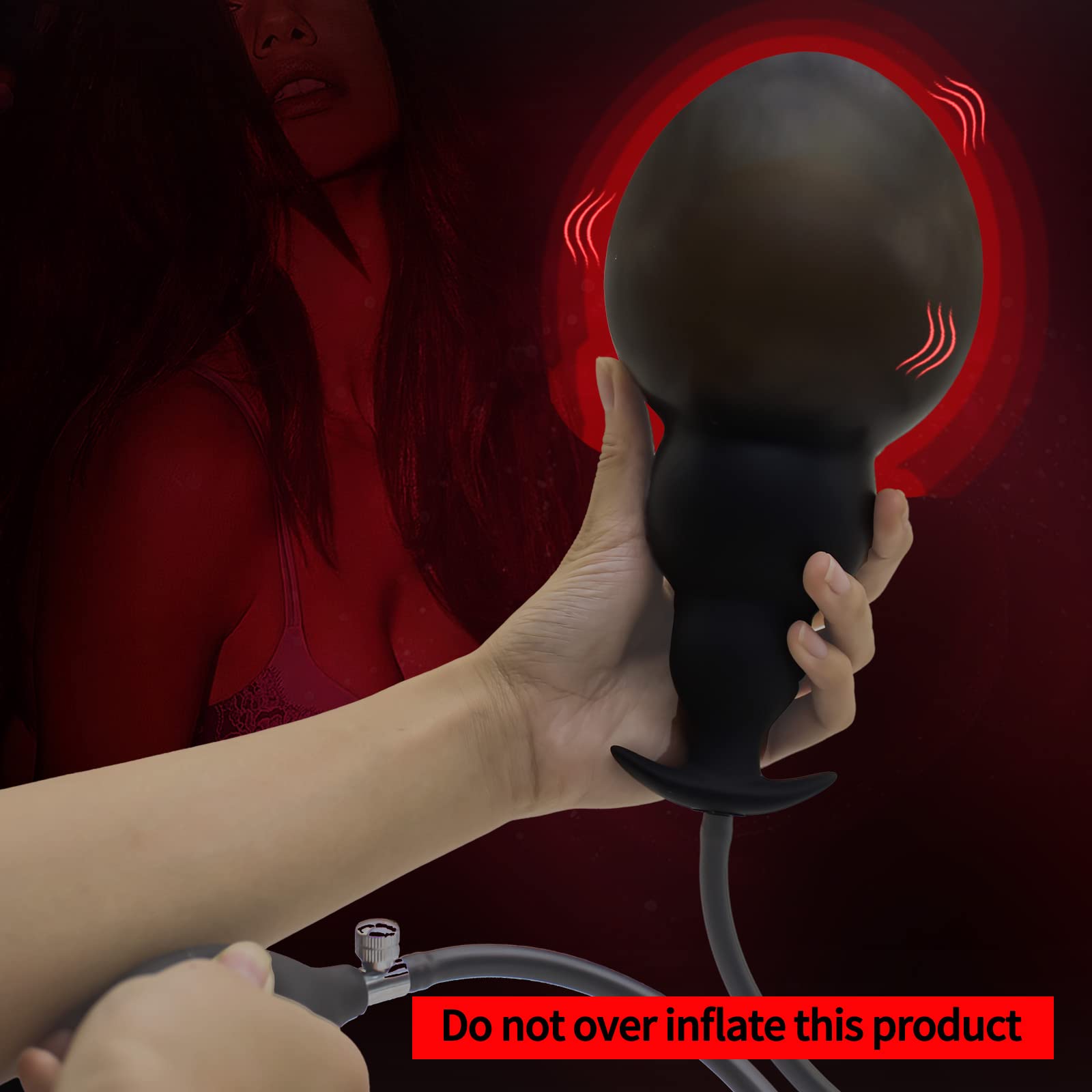 **Expandable Silicone Anal Plug - Body-Safe Medical Grade, Waterproof Butt Sex Toy for Men & Women | Quick Release Valve, Stretching & Training | Beginner to Advanced Use | Perfect for Solo Play & Couples Fun**