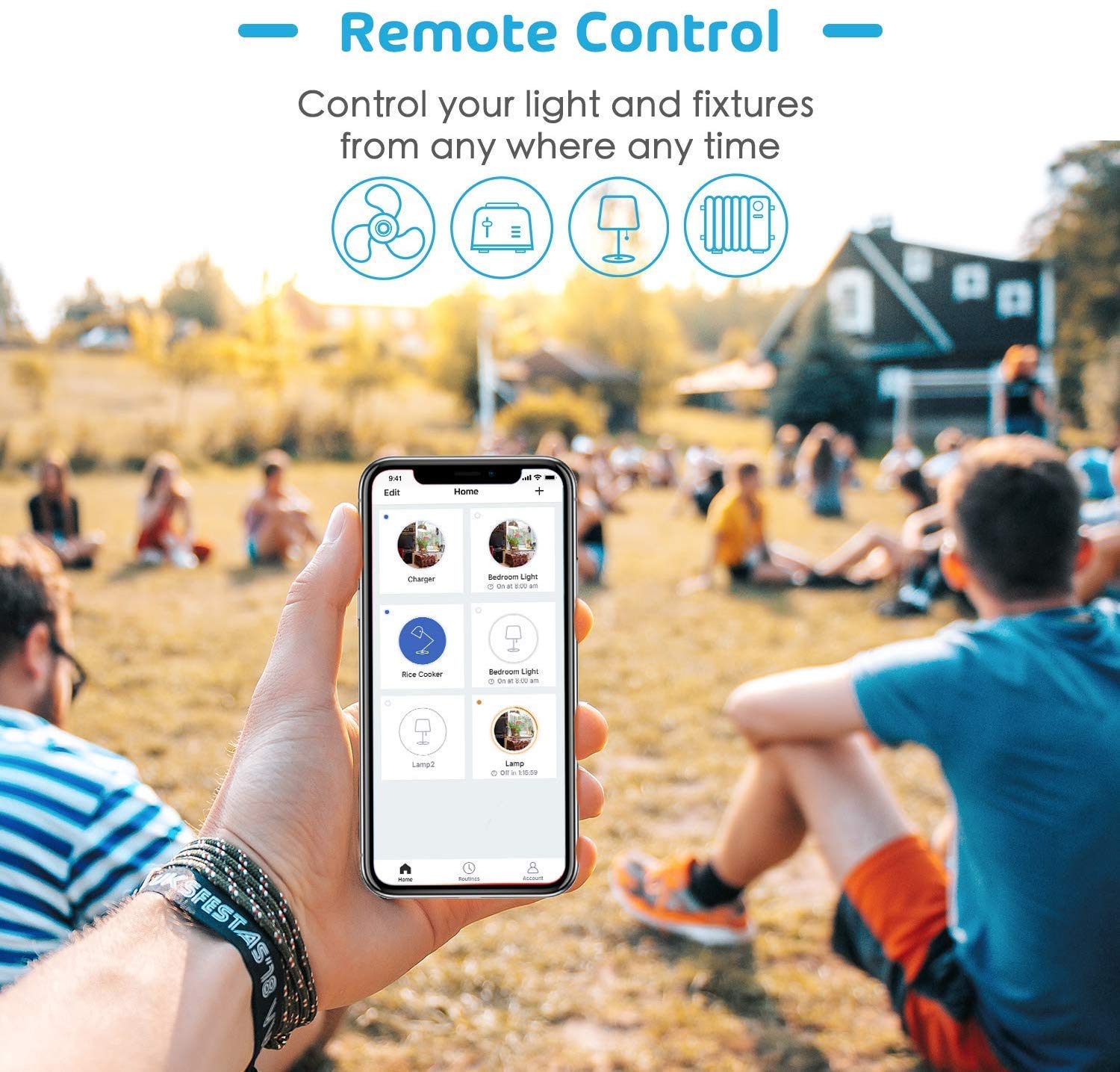 meross Smart Plug 4 Pack - Apple HomeKit, Alexa, Google Assistant & SmartThings Compatible - WiFi Outlet with Voice Control, Timer & Scheduling - Perfect for Home Automation & Smart Devices Control