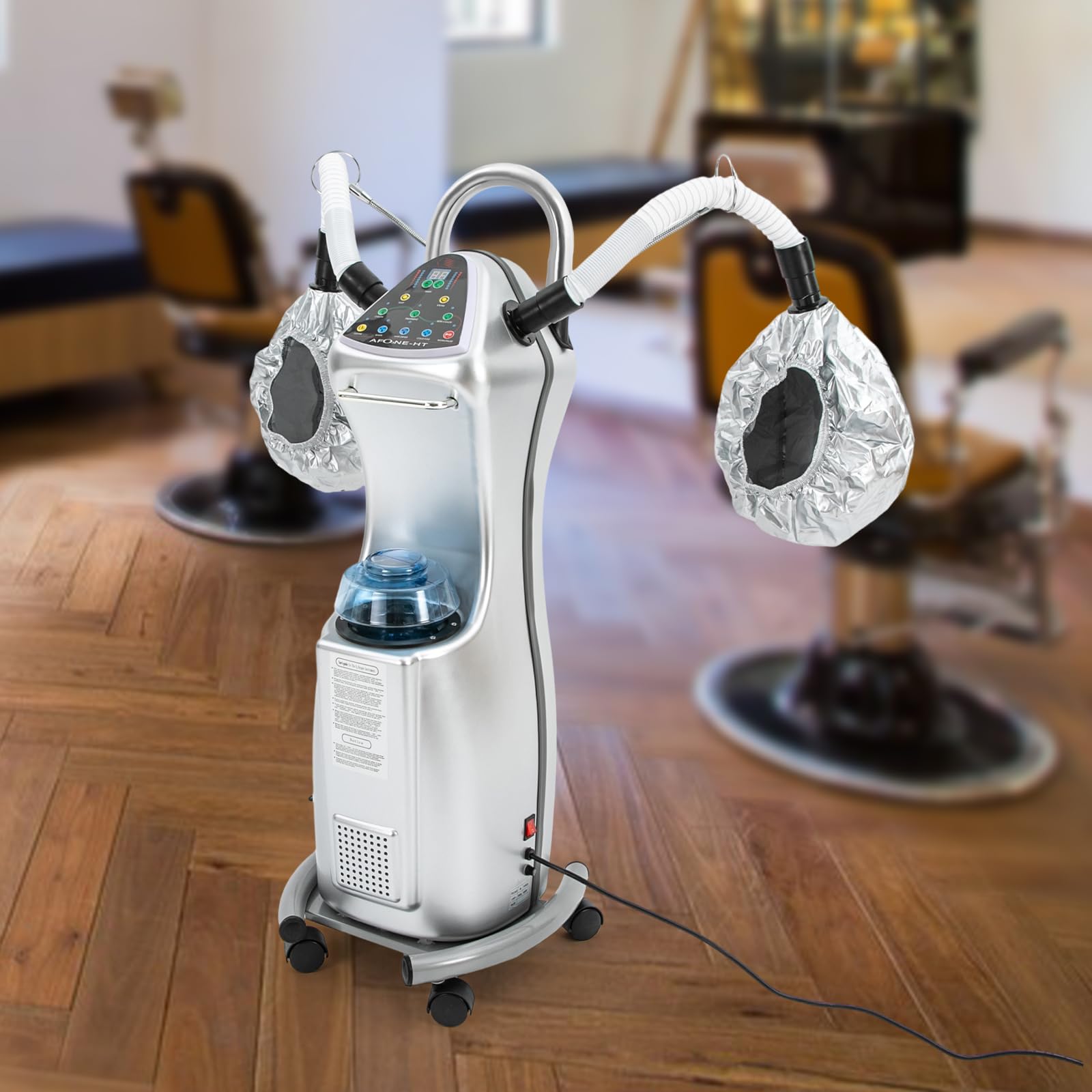 650W Professional Stand Hair Steamer for Salon & Home Use - 110V Hooded Hair Treatment Machine with Wheels, Multifunctional Hair Care Equipment for Deep Conditioning, Hydration & Scalp Therapy - Perfect for Beauty Salons, Hair Stylists & At-Home Hair Treatments