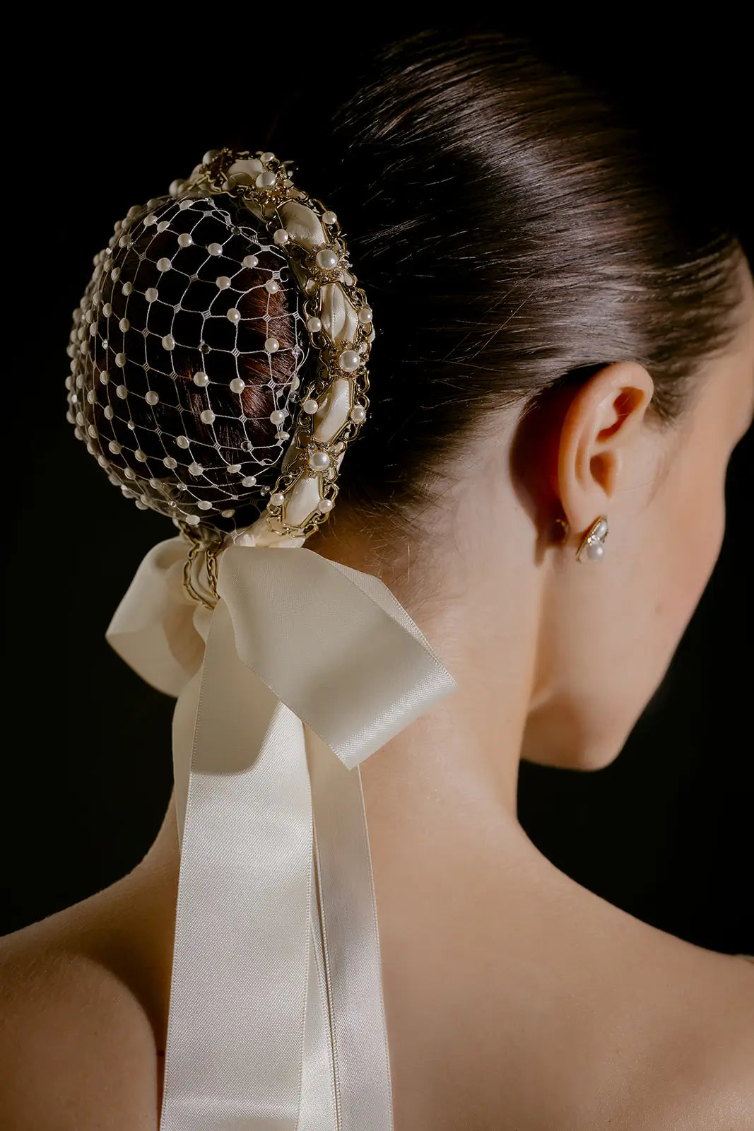Elegant Arabesque Bun Cover for Women - Hair Accessory for Weddings, Parties & Special Occasions - Stylish Hair Bun Wrap for Updos & Formal Events