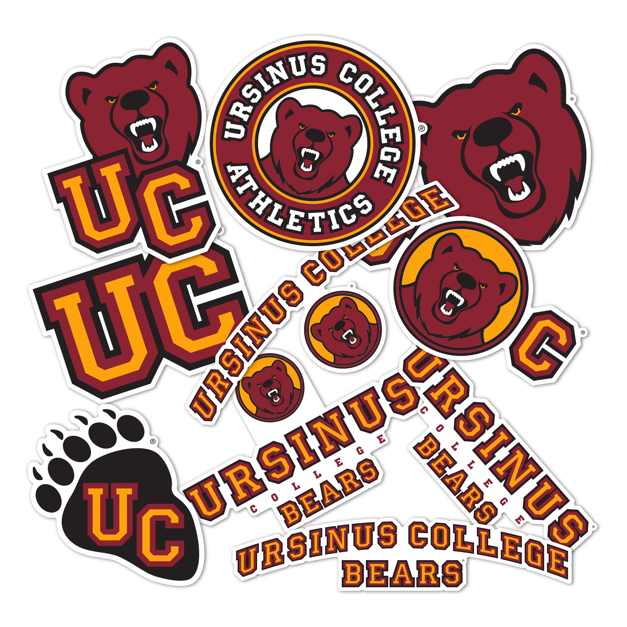 Ursinus College UC Bears Sticker - Desert Cactus Vinyl Decals for Laptop, Water Bottle, Car & Scrapbook | Durable Waterproof Stickers for College Students, Alumni & Fans | Perfect for School Spirit, Gifts & DIY Crafts