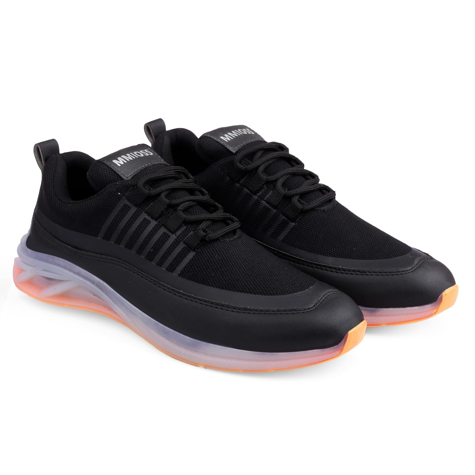 Men's Lightweight Athletic Running Shoes - Breathable Gym & Walking Shoes for Jogging, Training & Casual Wear (Black/Grey) - Perfect for Workouts, Daily Exercise & Outdoor Activities