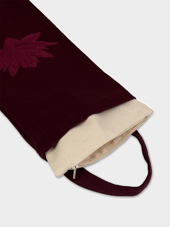 GOTS Certified Organic Cotton Yoga Sandbag Cover - Eco-Friendly & Breathable for Hot Yoga, Meditation & Home Workouts