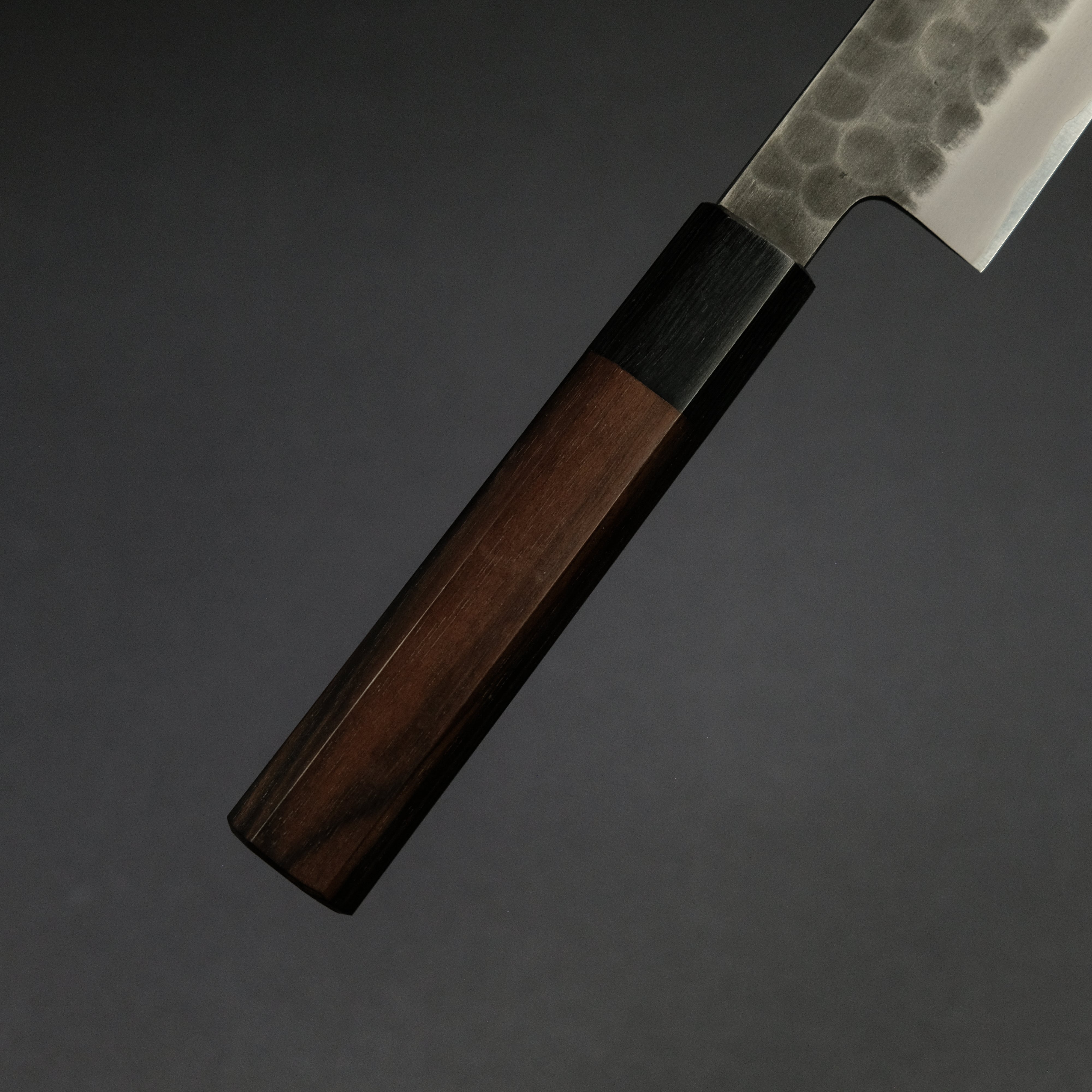 Premium Mutsumi Blue Super Kurouchi Tsuchime Petty Knife 150mm - Handcrafted Japanese Kitchen Knife with Ebony Wood Handle - Perfect for Slicing, Peeling & Precision Cutting Fruits, Vegetables & Boneless Meat