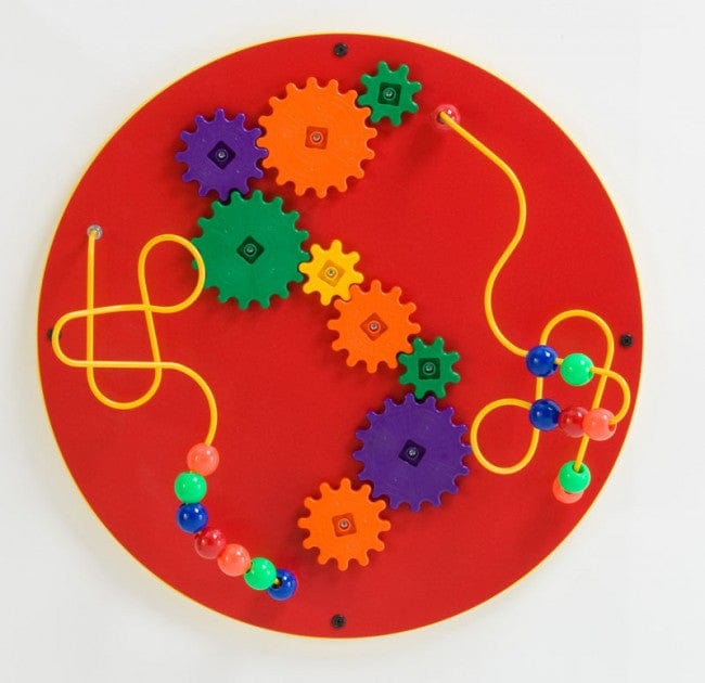 Loco Motion Sphere Wall Panel Activity Set - Red or Blue - Interactive Sensory Toy for Kids, Autism & ADHD Therapy - Perfect for Playrooms, Classrooms & Sensory Gyms