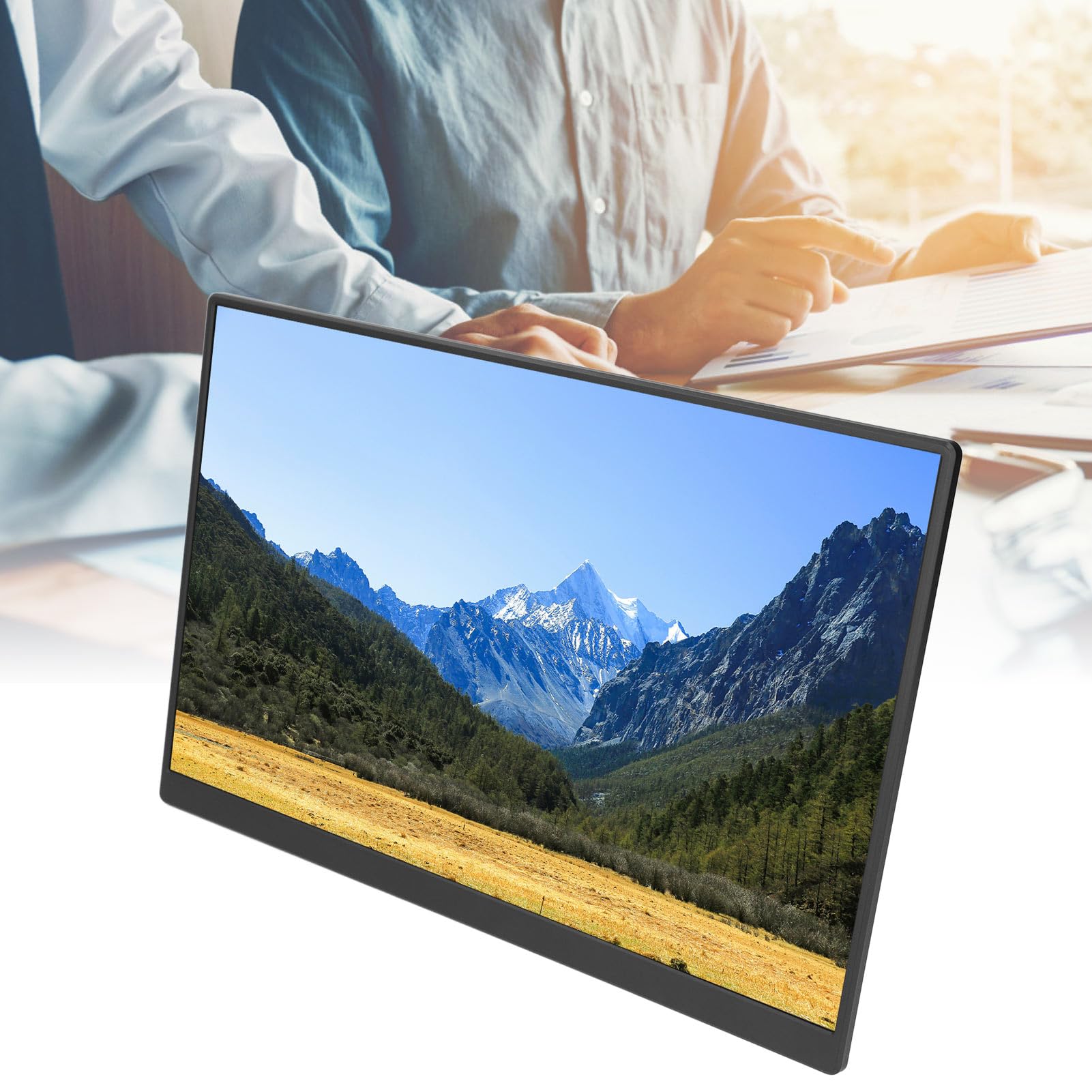 16 Inch 2.5K 144Hz Portable Gaming Monitor with IPS Display, 2560x1600 Resolution, 3ms Response Time, USB-C & HDMI Connectivity - Perfect for Travel, Laptop Extending, and Mobile Gaming On-The-Go