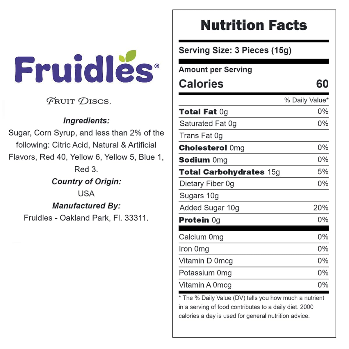 Fruidles Fruit Discs Hard Candy - Individually Wrapped 5lb Bulk Pack - Assorted Flavors for Parties, Office Snacks & On-the-Go Treats