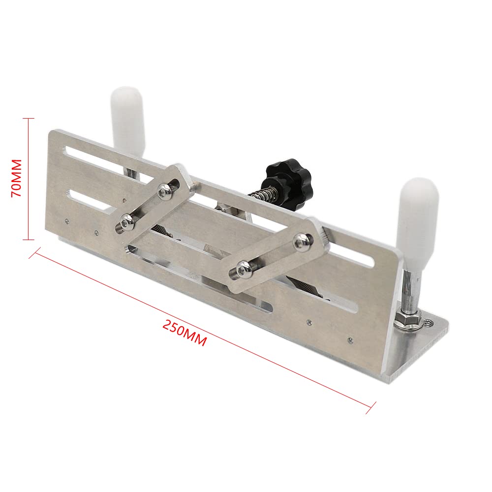 Belt Grinder Parts - Professional Knife Sharpener Jig & Belt Sander Accessory - Precision Sharpening Locator & Handheld Knife Sharpening Clip (Silver, 250x70x70mm) - Perfect for DIY Knife Making, Woodworking & Metalworking Projects