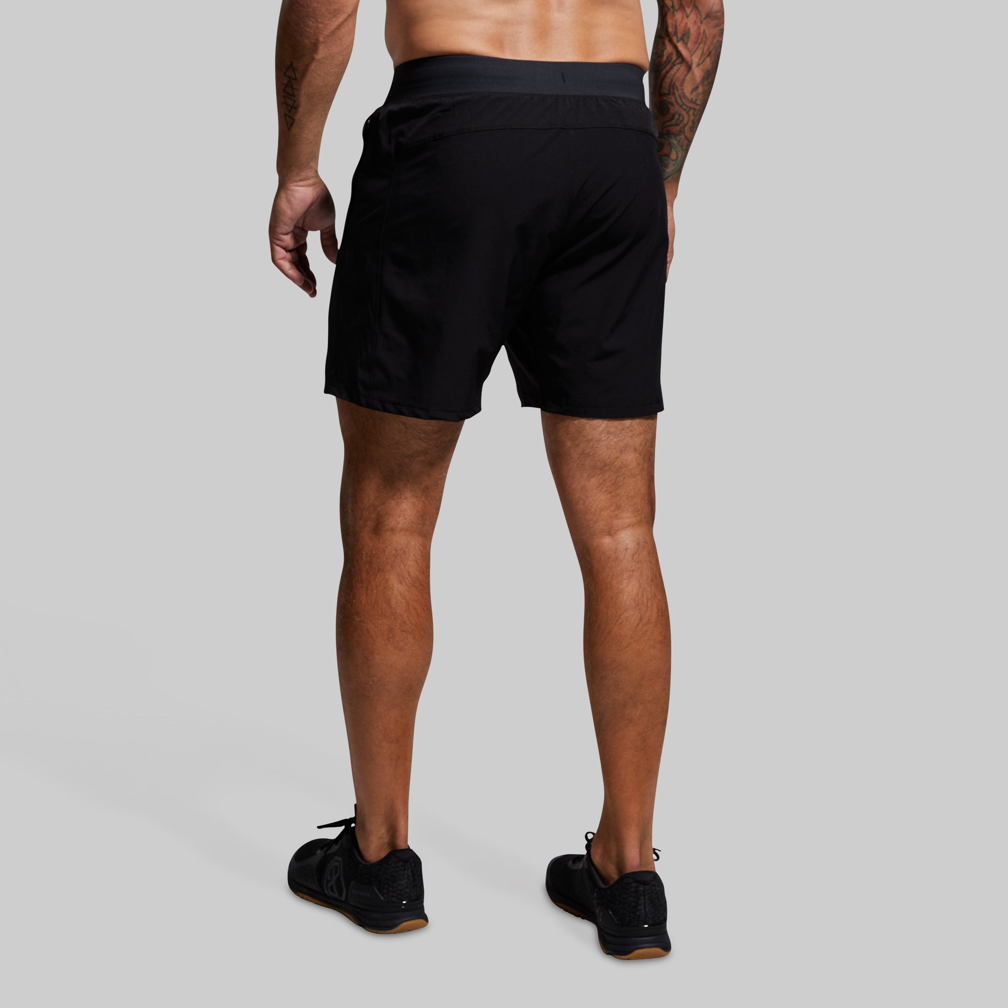 Versatile Compression Shorts for Men - 7-Inch Workout Running Gym Shorts (Black) - Perfect for Training, Jogging & Active Lifestyles