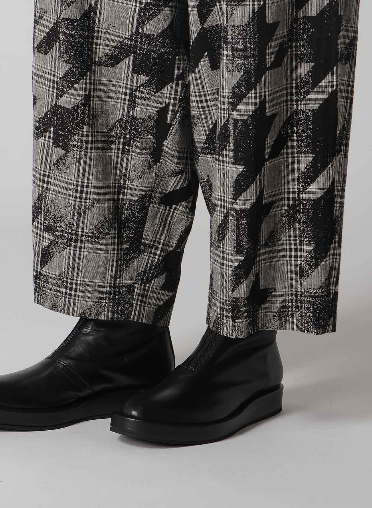Cotton Linen Plaid Big Houndstooth Overalls - Stylish & Comfortable Jumpsuit for Women, Men | Perfect for Casual Outings, Workwear & Fashion Statements