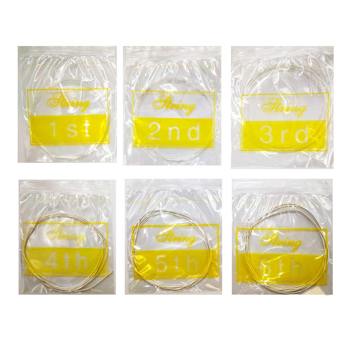 JYsun Classical Guitar Strings - 3 Full Sets with Clear Nylon (E-1st, B-2nd, G-3rd) & Silver-Plated Copper Alloy Wound Nylon Core (D-4th, A-5th, E-6th) | Perfect for Beginners, Professionals & Live Performances