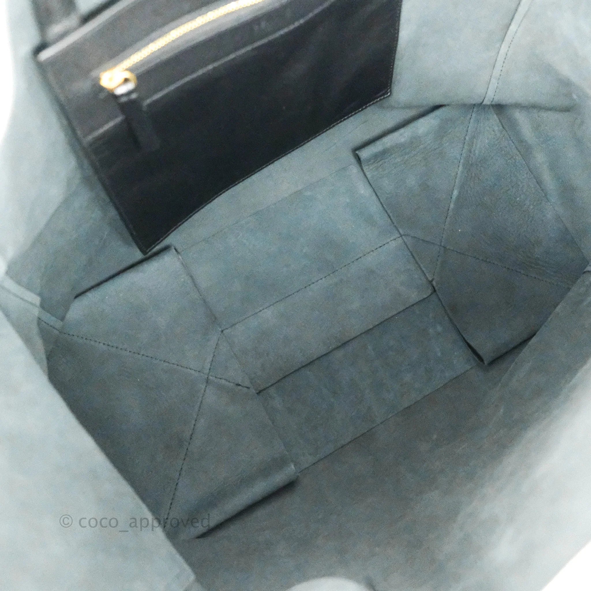 Celine Large Horizontal Cabas Tote Bag in Black Calfskin Leather - Perfect for Work, Travel & Everyday Luxury Handbag