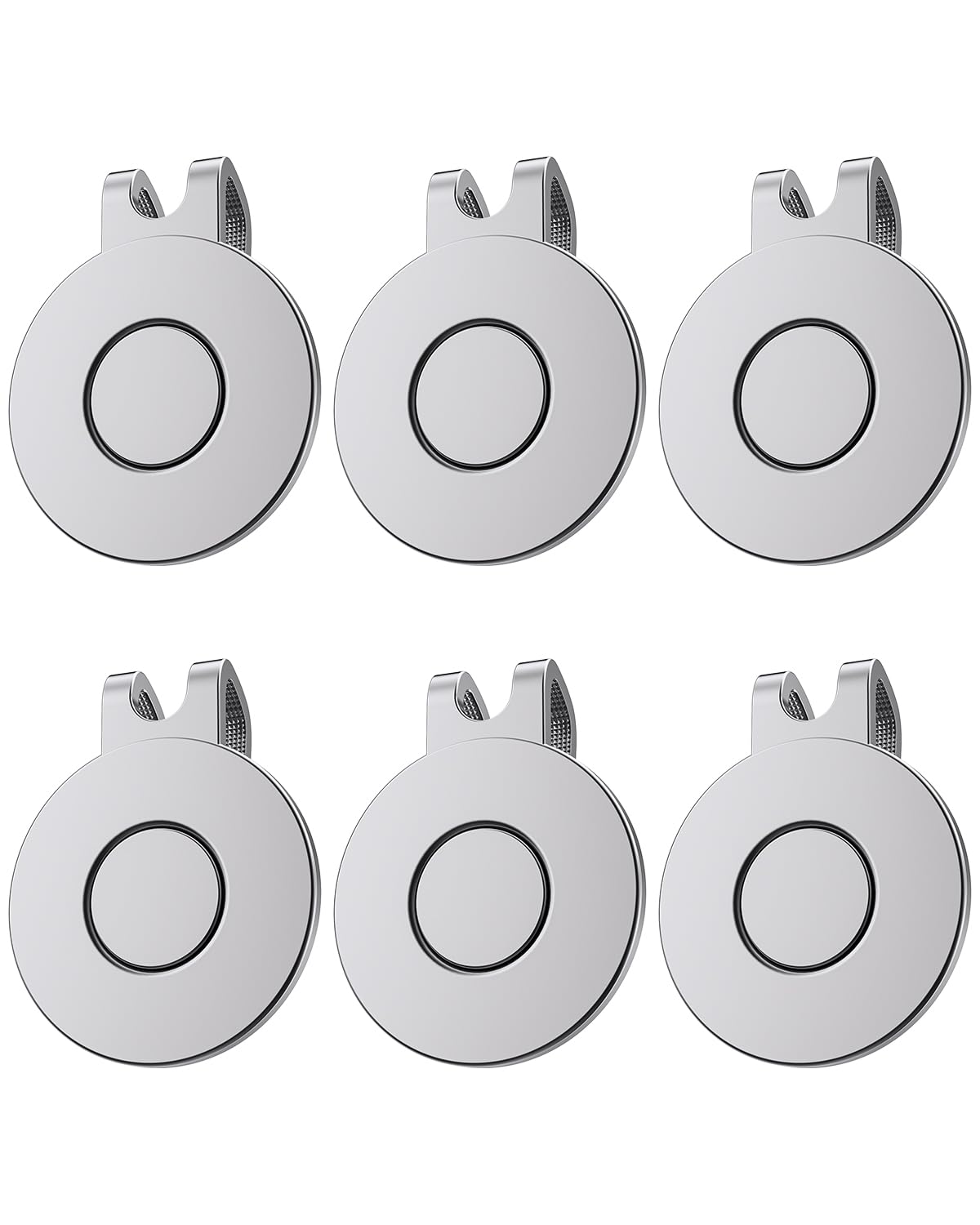 **GreenHaven Magnetic Golf Ball Marker Holder - Nickel-Plated Alloy Clip for Golf Hats, Caps, Pants, Gloves & Bags (Ball Marker Not Included) | Perfect for Golfers to Keep Markers Secure on the Course**