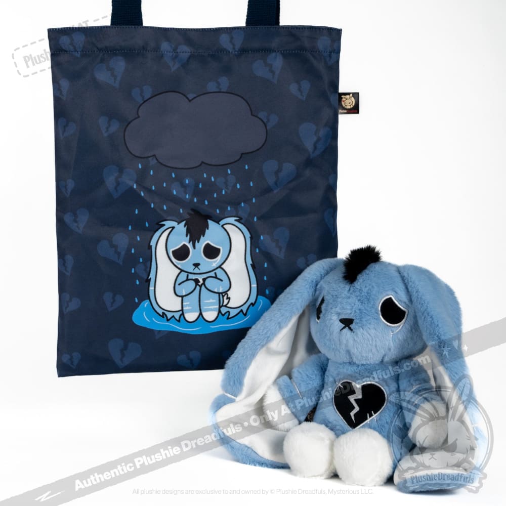 Plushie Dreadfuls Depression Rabbit V2 Mohawk Edition - Soft Stuffed Animal Toy for Anxiety Relief & Emotional Support | Perfect for Therapy, Comfort, and Mental Health Awareness Gifts