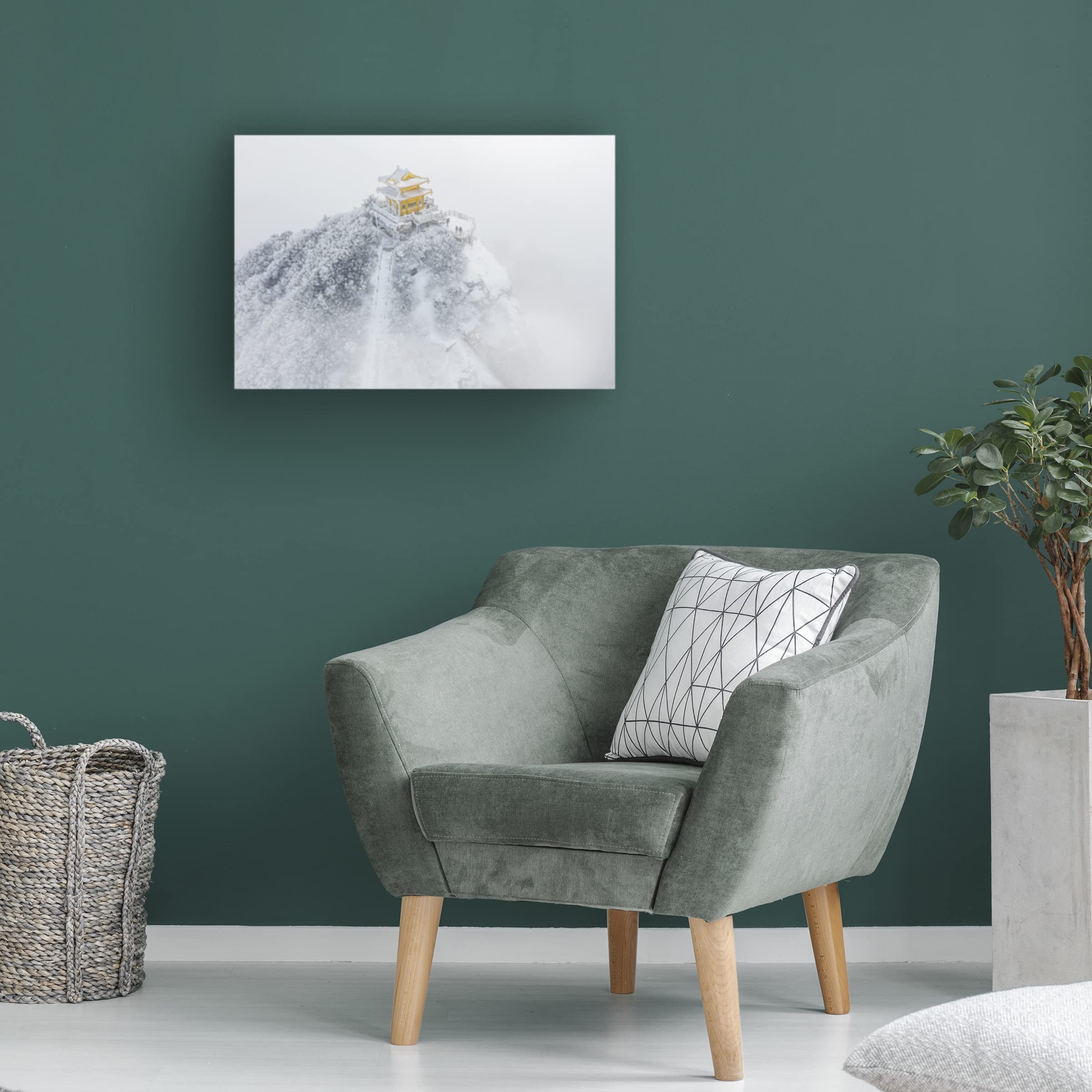 Trademark Fine Art 'The Moon Palace' Canvas Wall Art by Simoon - Perfect for Living Room, Bedroom & Office Decor