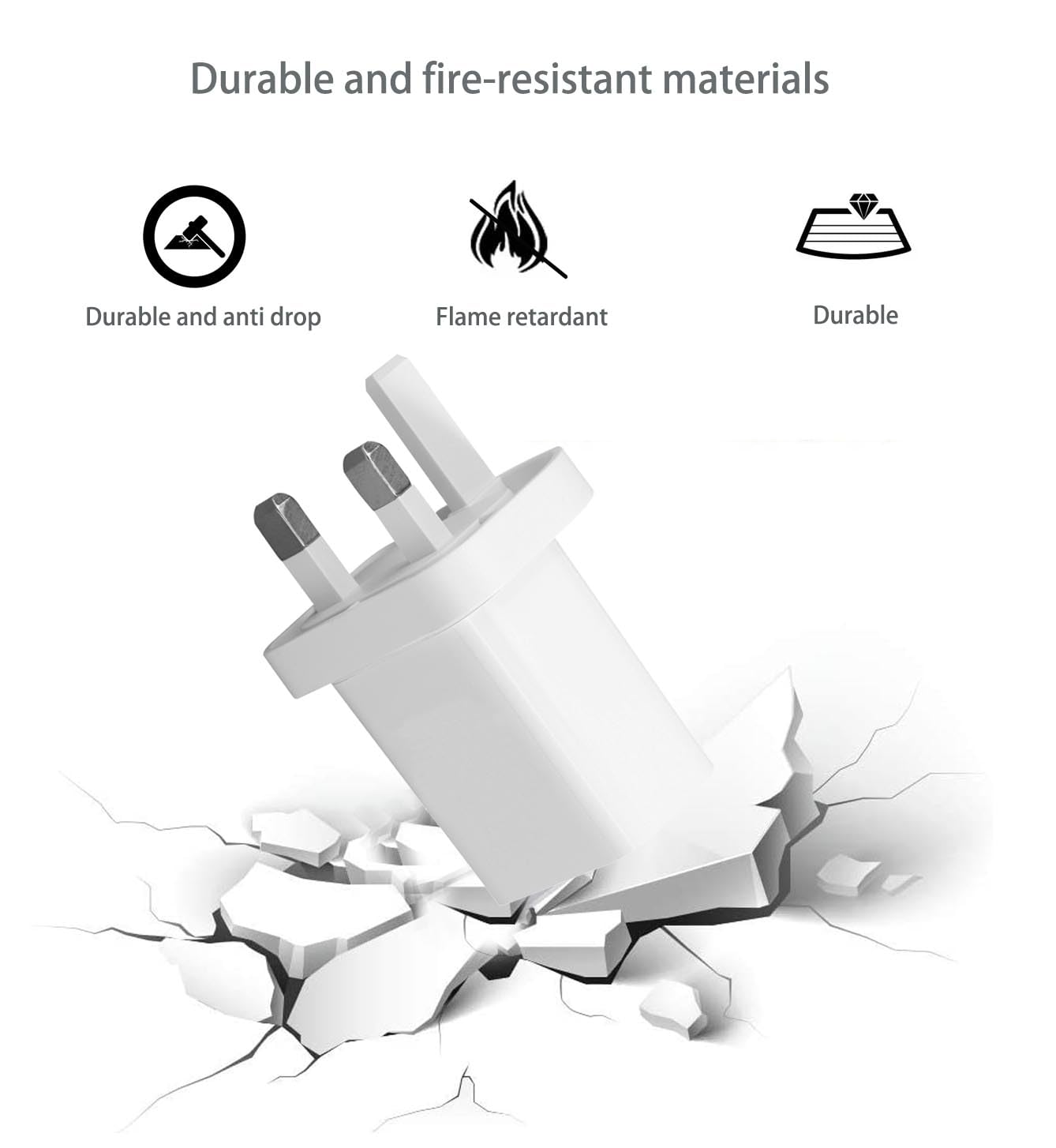 2-Pack Fast USB Wall Charger Plug 5V 1A - Universal USB Power Adapter for iPhone, Android, Smart Watch, Bluetooth Headphones, Fitness Tracker, Electric Toothbrush - Perfect for Home, Office & Travel Charging