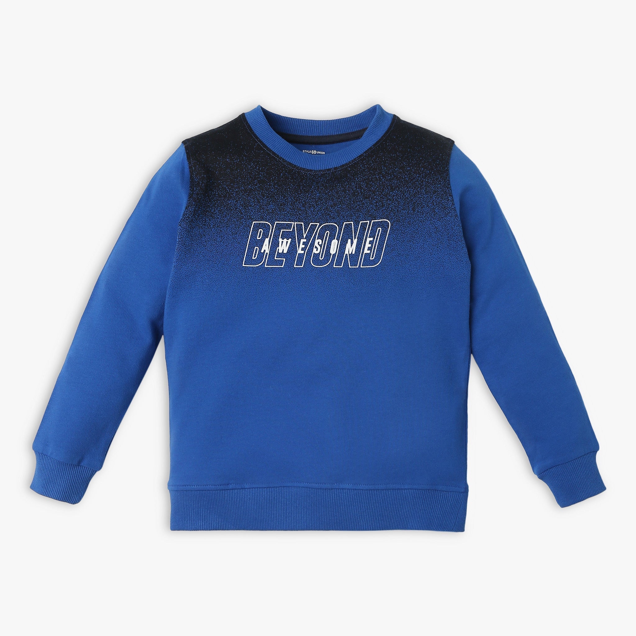 Boys' Regular Fit Printed Sweat Tee - Soft Cotton Blend Pullover for Kids - Perfect for School, Playdates & Casual Outings