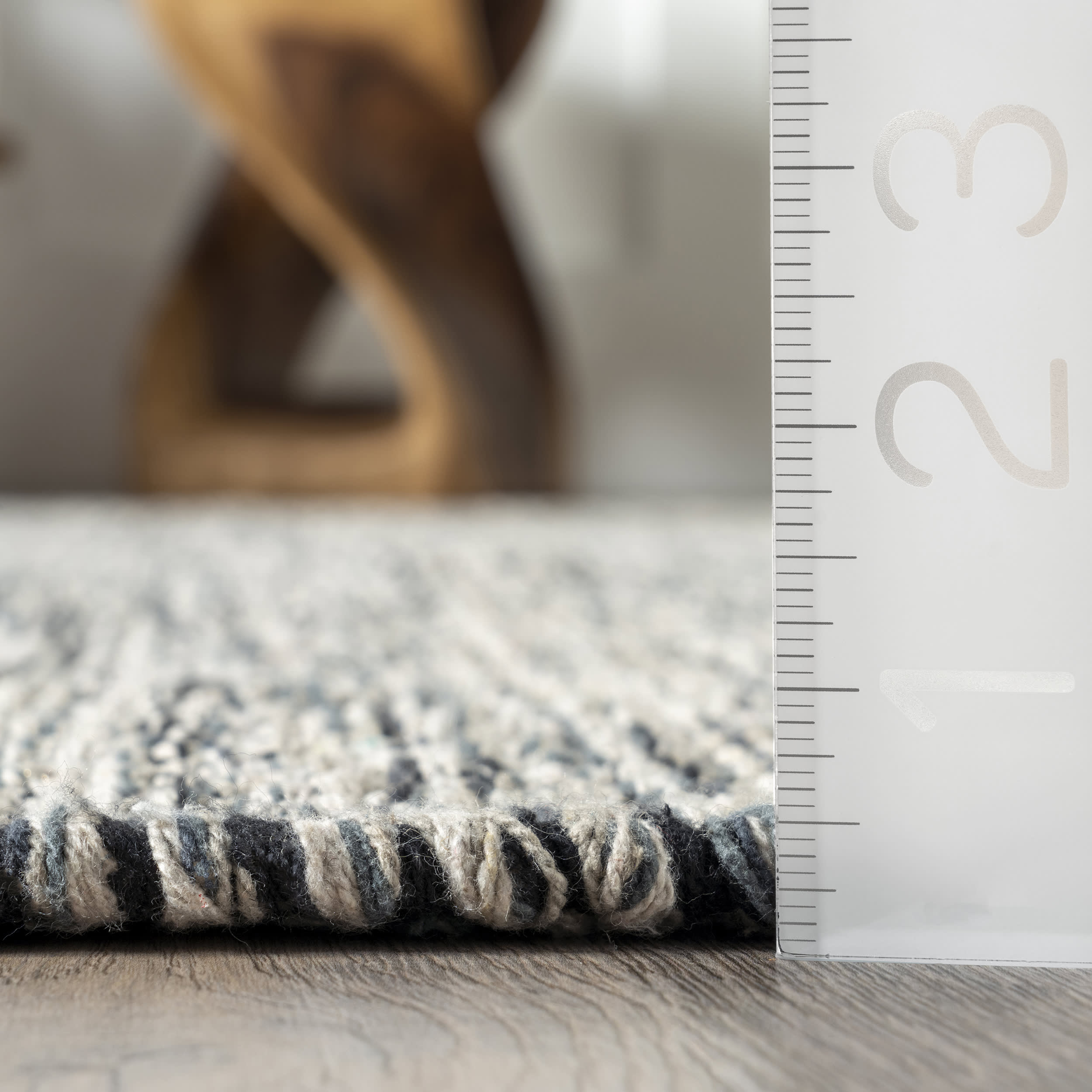 Premium Cotton Solid Flatweave Area Rug - Soft & Durable Grey Home Decor for Living Room, Bedroom, or Office