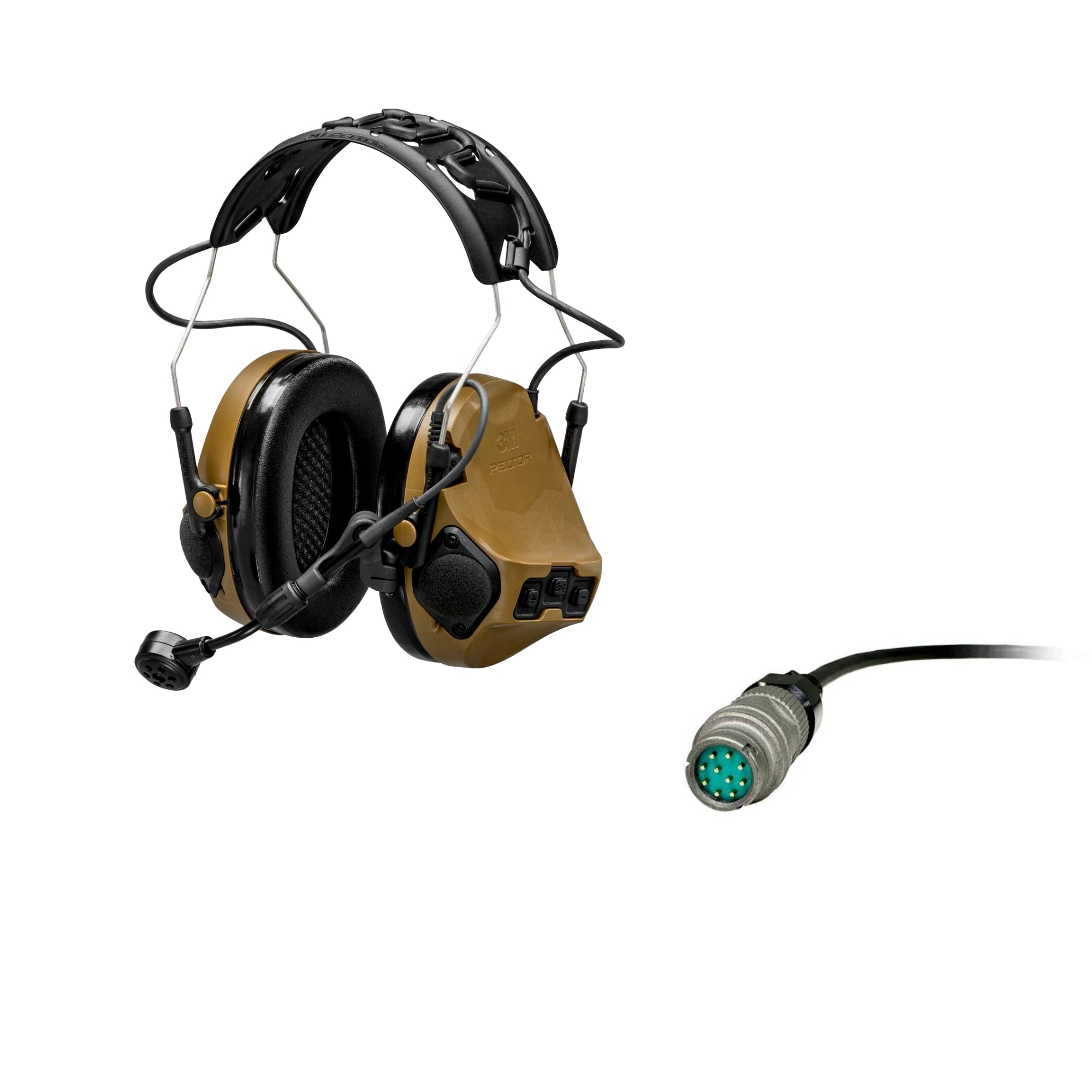 3M Peltor ComTac VII Military-Grade Tactical Headset with TMAS Technology - Hearing Protection & Communication for Special Forces, Police & Shooting Enthusiasts - Ideal for Combat Training, Range Shooting & Tactical Operations