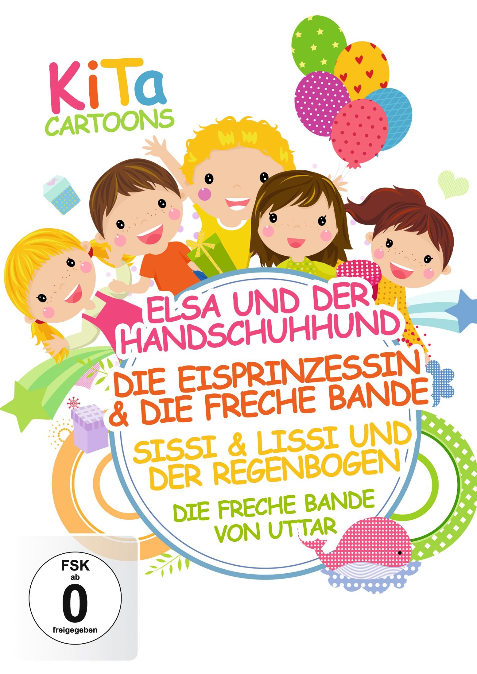 Kita Cartoons - Fun and Colorful Cartoon Stickers for Kids, DIY Scrapbooking, Journaling, and School Projects | Perfect for Laptops, Water Bottles, and Notebooks